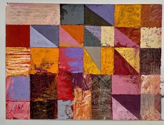 Abstract Expressionist Color Block Painting Mod Architect Irving Haynes RISD
