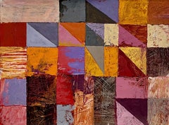 Abstract Expressionist Color Block Painting Mod Architect Irving Haynes RISD
