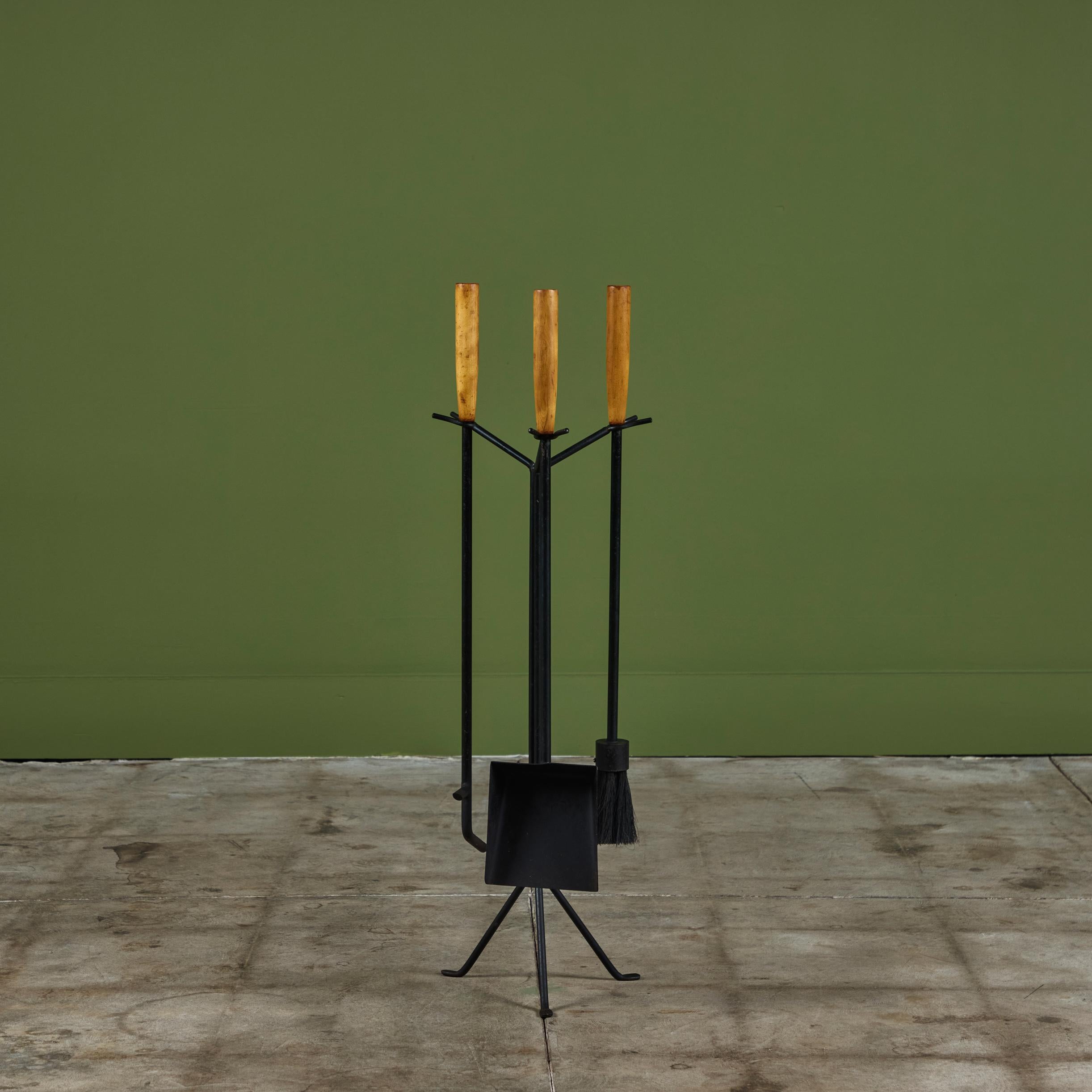 Américain Ensemble d'outils de cheminée Irving Harper de George Nelson Associates pour Howard Miller en vente
