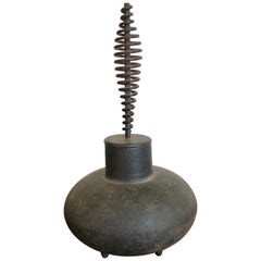 Mid-Century Modern Fireplace Tools and Chimney Pots