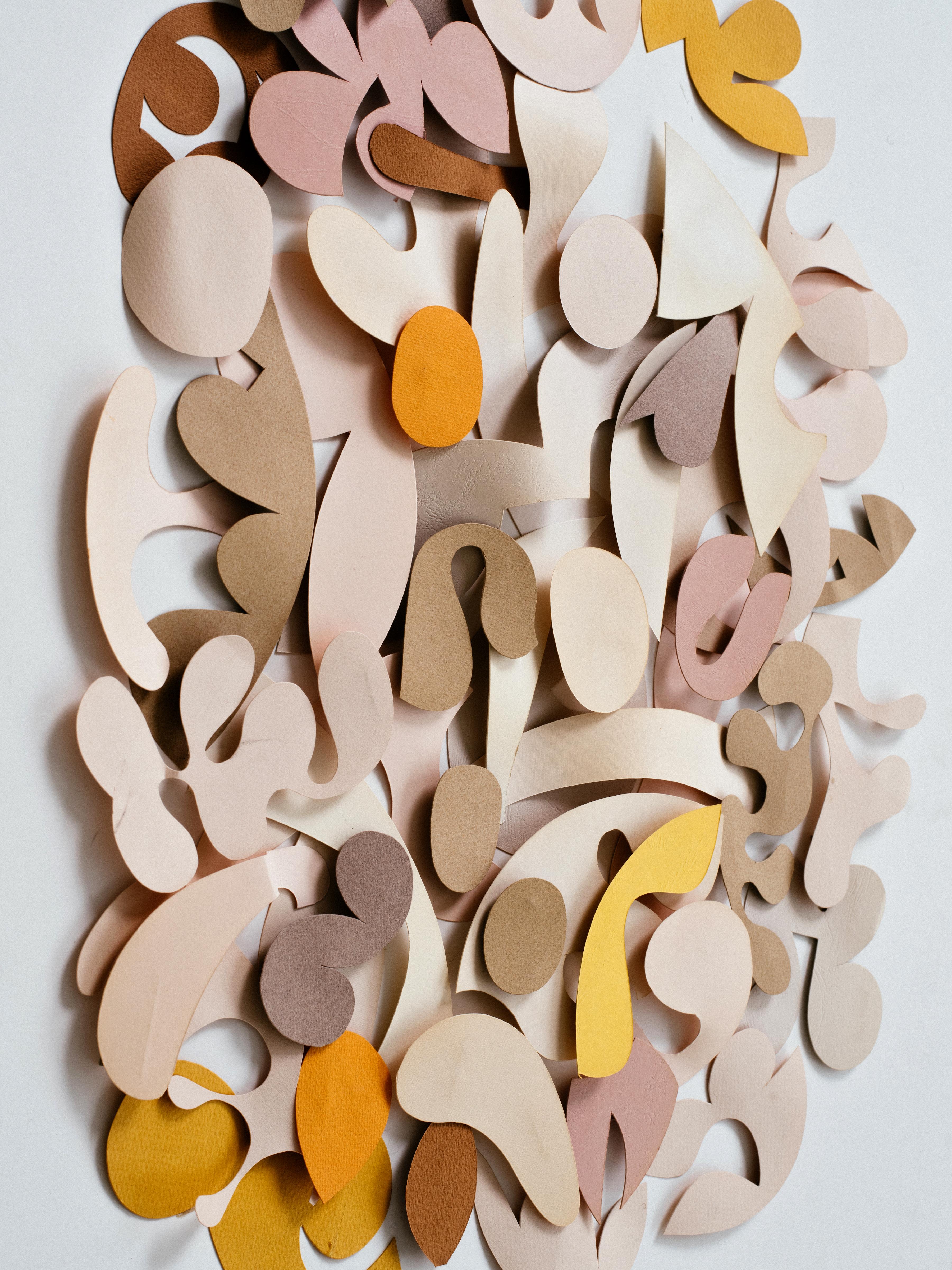 American Irving Harper Untitled Paper Relief Wall Sculpture