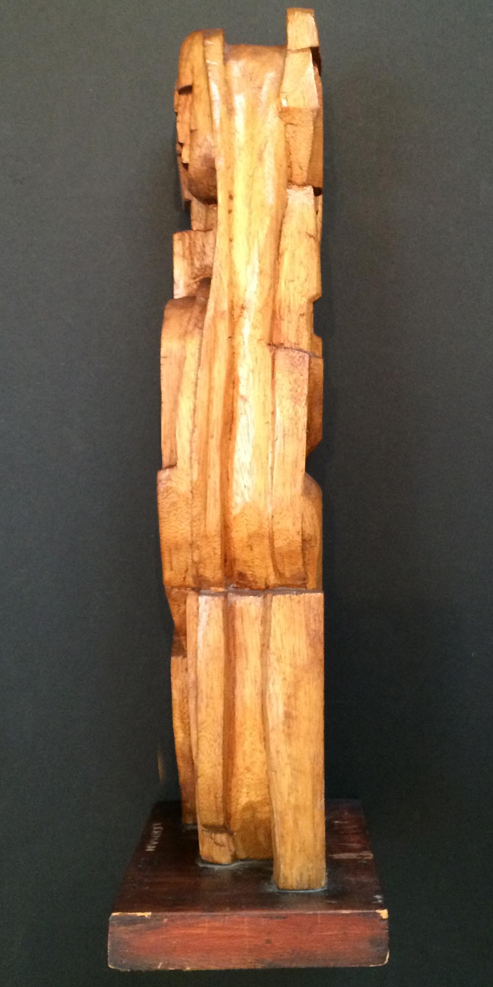 Scultura in legno Ancienne Noblesse di Irving Lehman 2