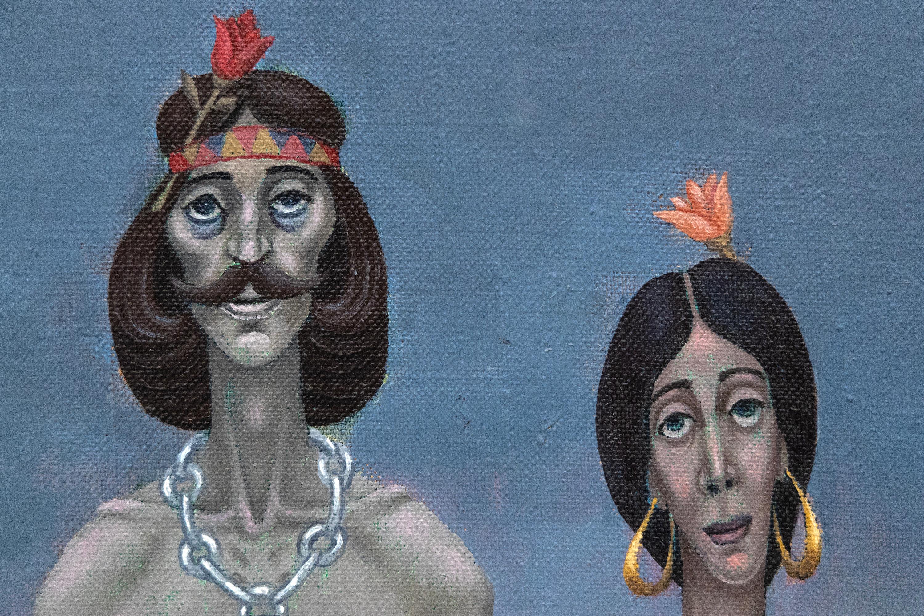 Istantanee - Figurative Painting Grigio di Irving Norman