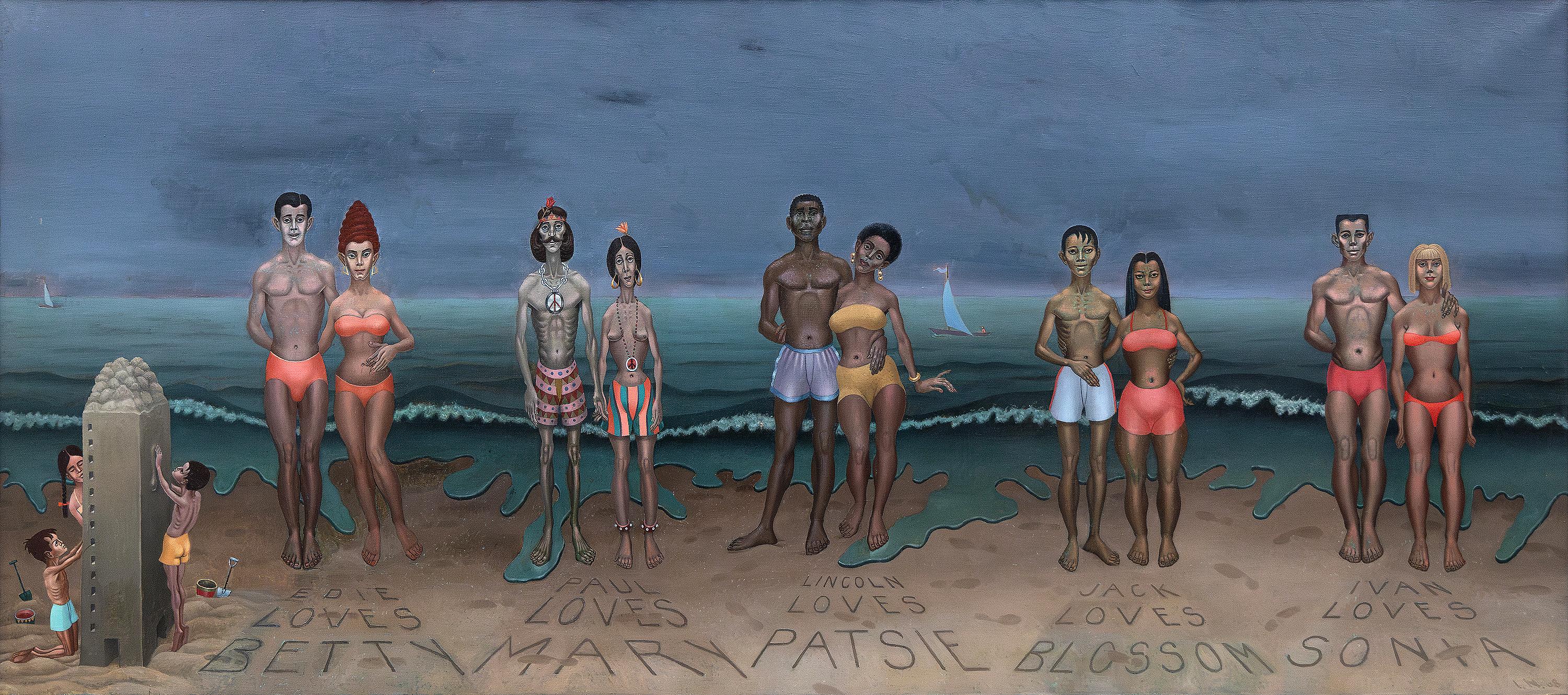 Figurative Painting di Irving Norman - Istantanee