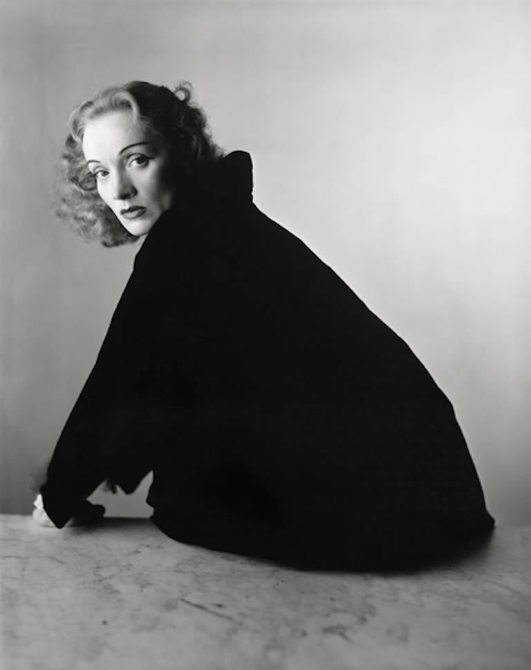 Irving Penn Black and White Photograph - Marlene Dietrich, New York