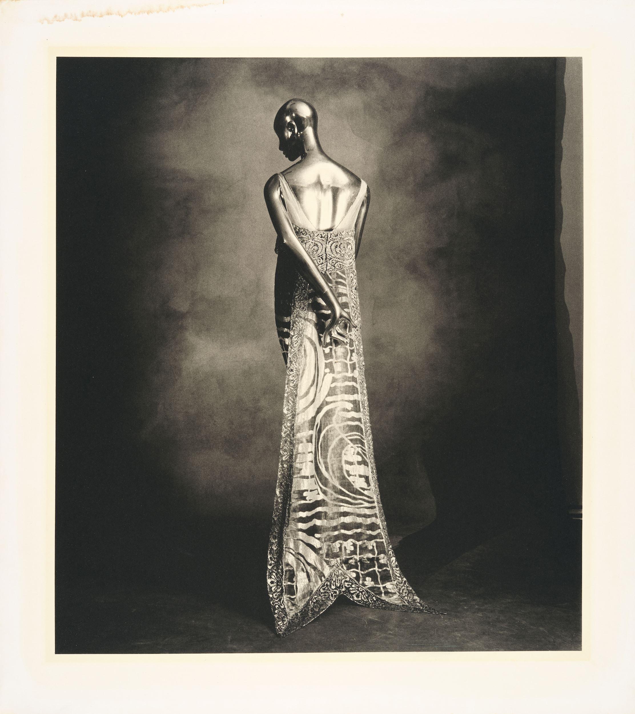 Irving Penn Black and White Photograph - Callot Swallow-Tail Dress