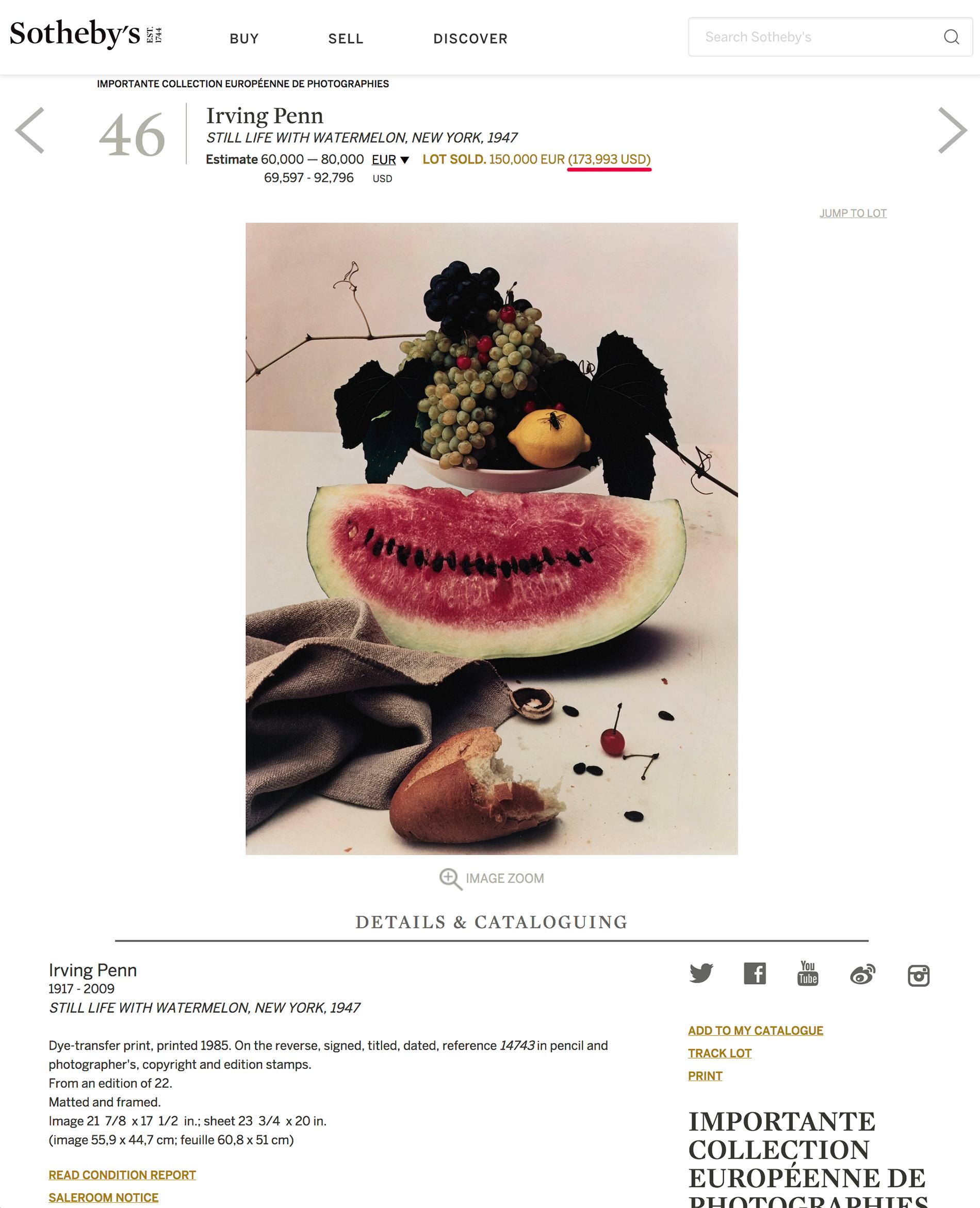 Still life with Watermelon, NY  For Sale 2