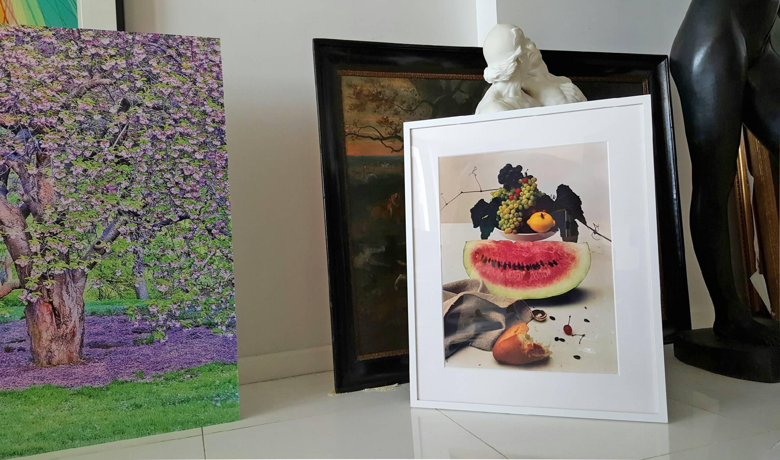 Still life with Watermelon, NY  - Photograph by Irving Penn