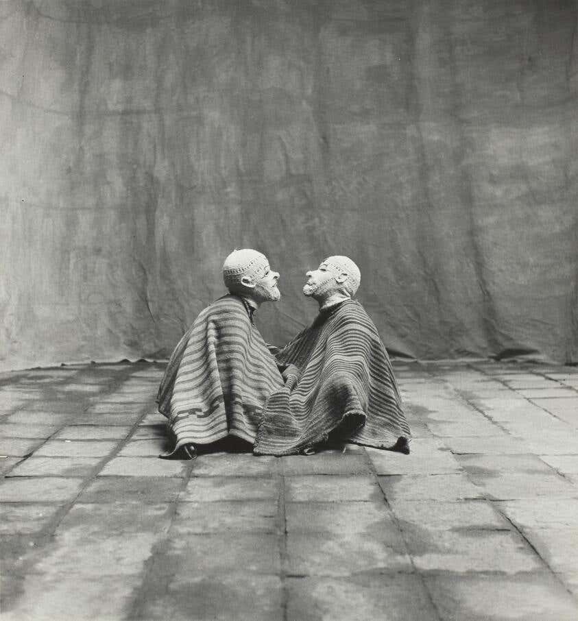 Two Men in White Masks, Cuzco