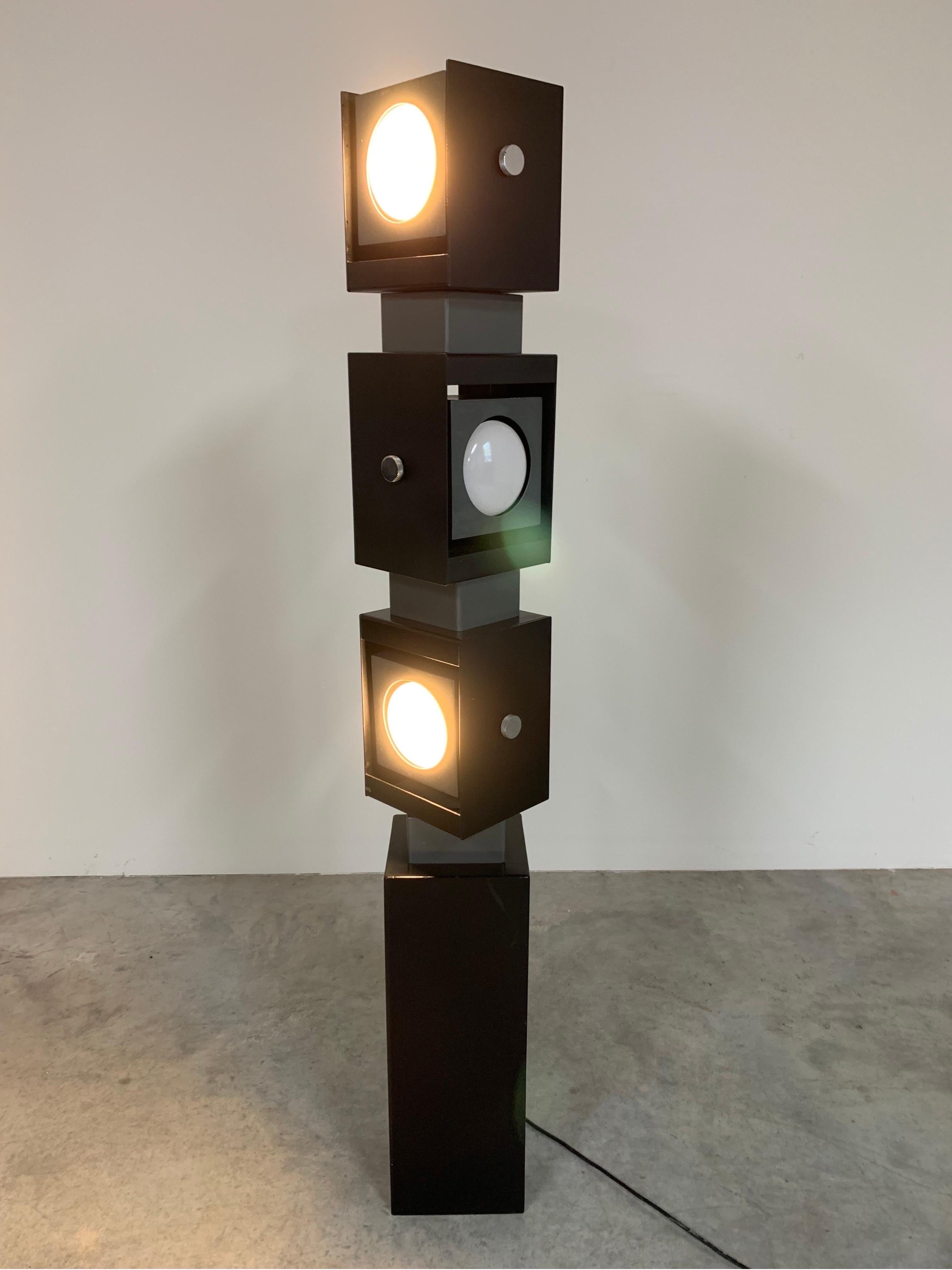Powder-Coated Irving Richards For Arteluce Adjustable Swivel Floor Lamp, Italy