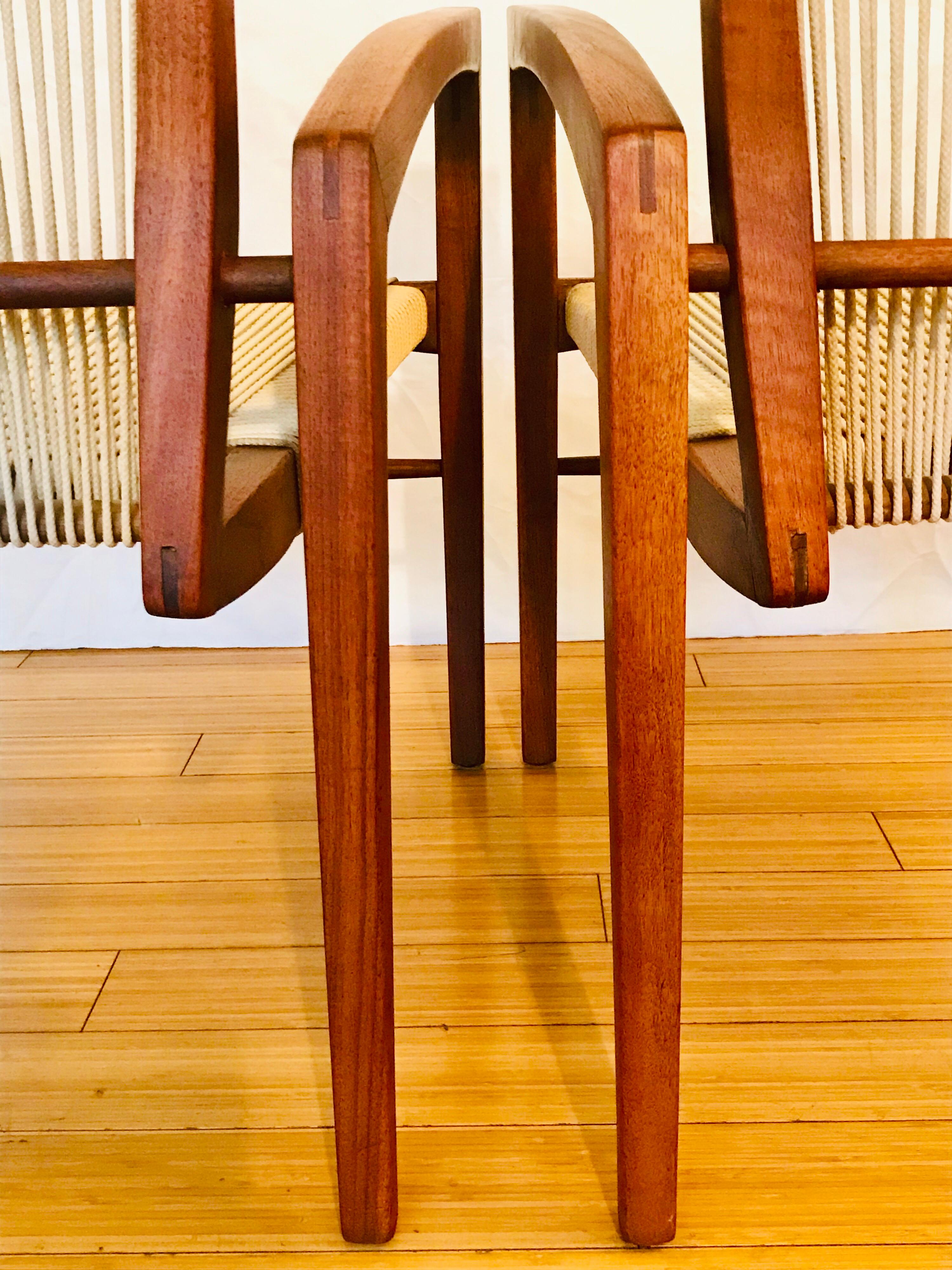 Mid Century Modern Studio Craft Chairs Irving Sabo  en vente 1