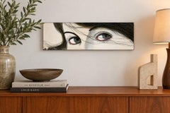 Irwin Brown California Modern Pop Art Portrait of Woman’s Eyes, circa 1970