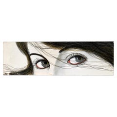Irwin Brown California Modern Pop Art Portrait of Woman’s Eyes, circa 1970