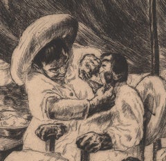 Shop de barbiers mexicains (Getting a shave amidst revelry of community)