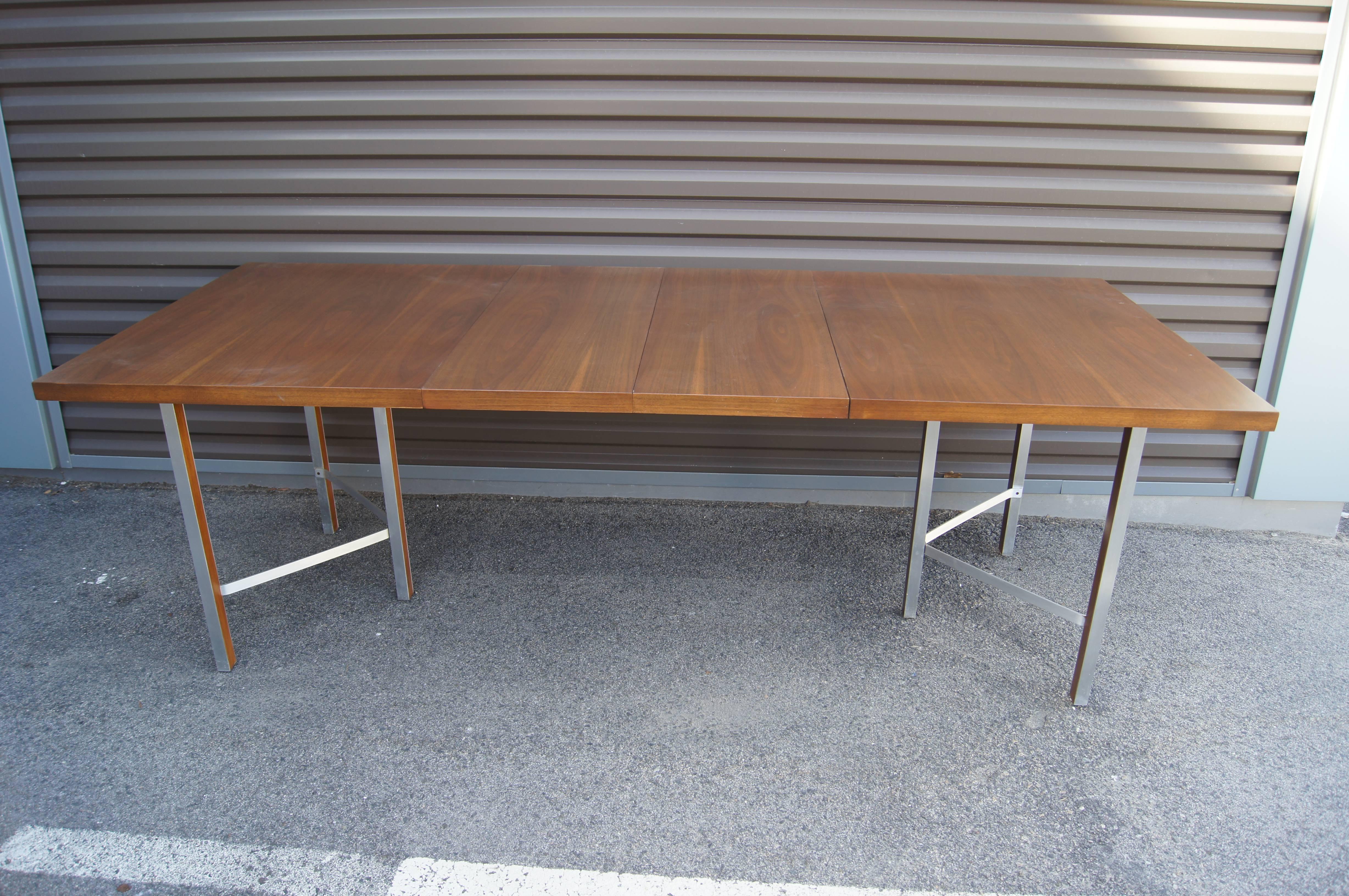 American Irwin Group Walnut Dining Table by Paul McCobb for Calvin For Sale