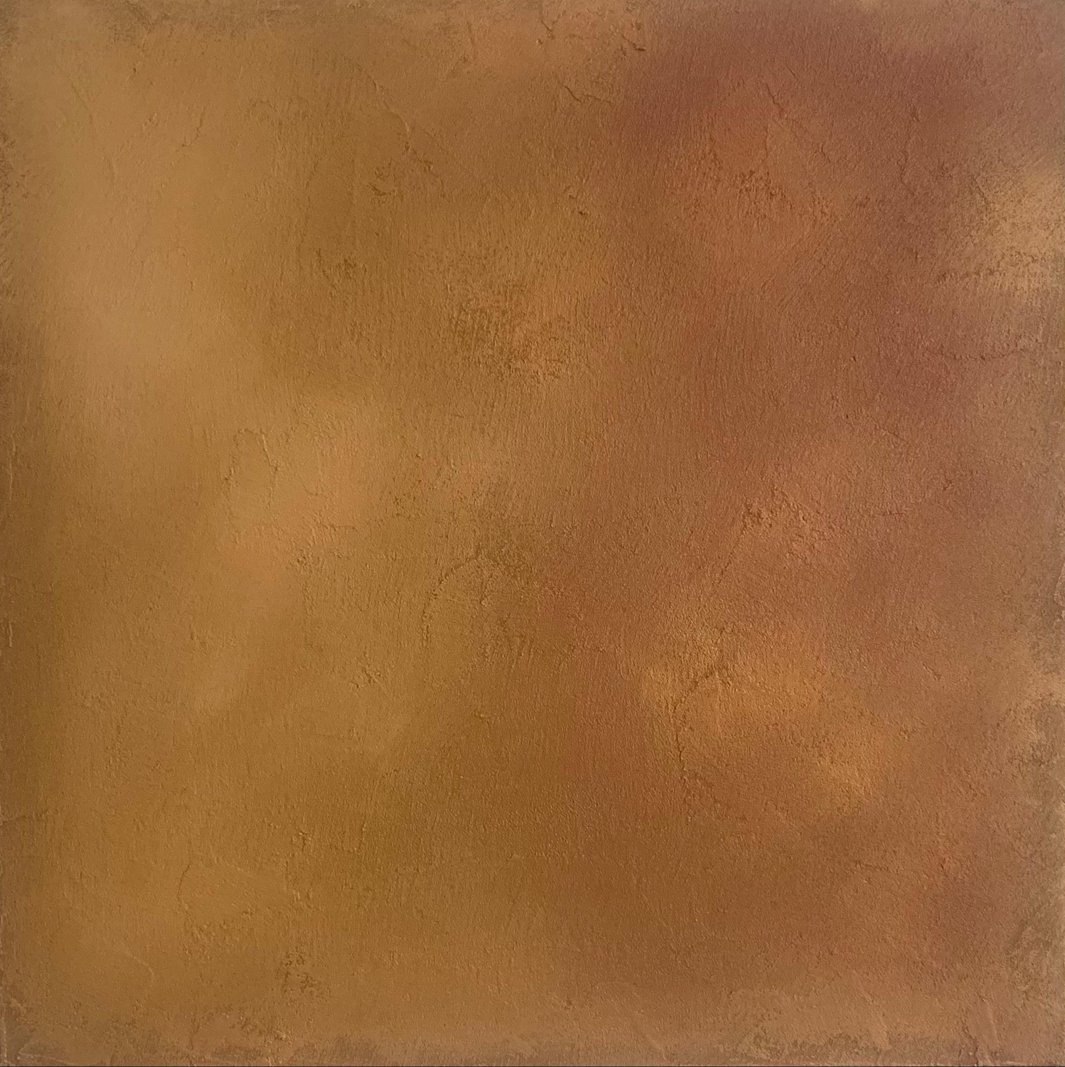 Iryna Antoniuk Abstract Painting - Golden Sand Effect Abstract Textured Painting