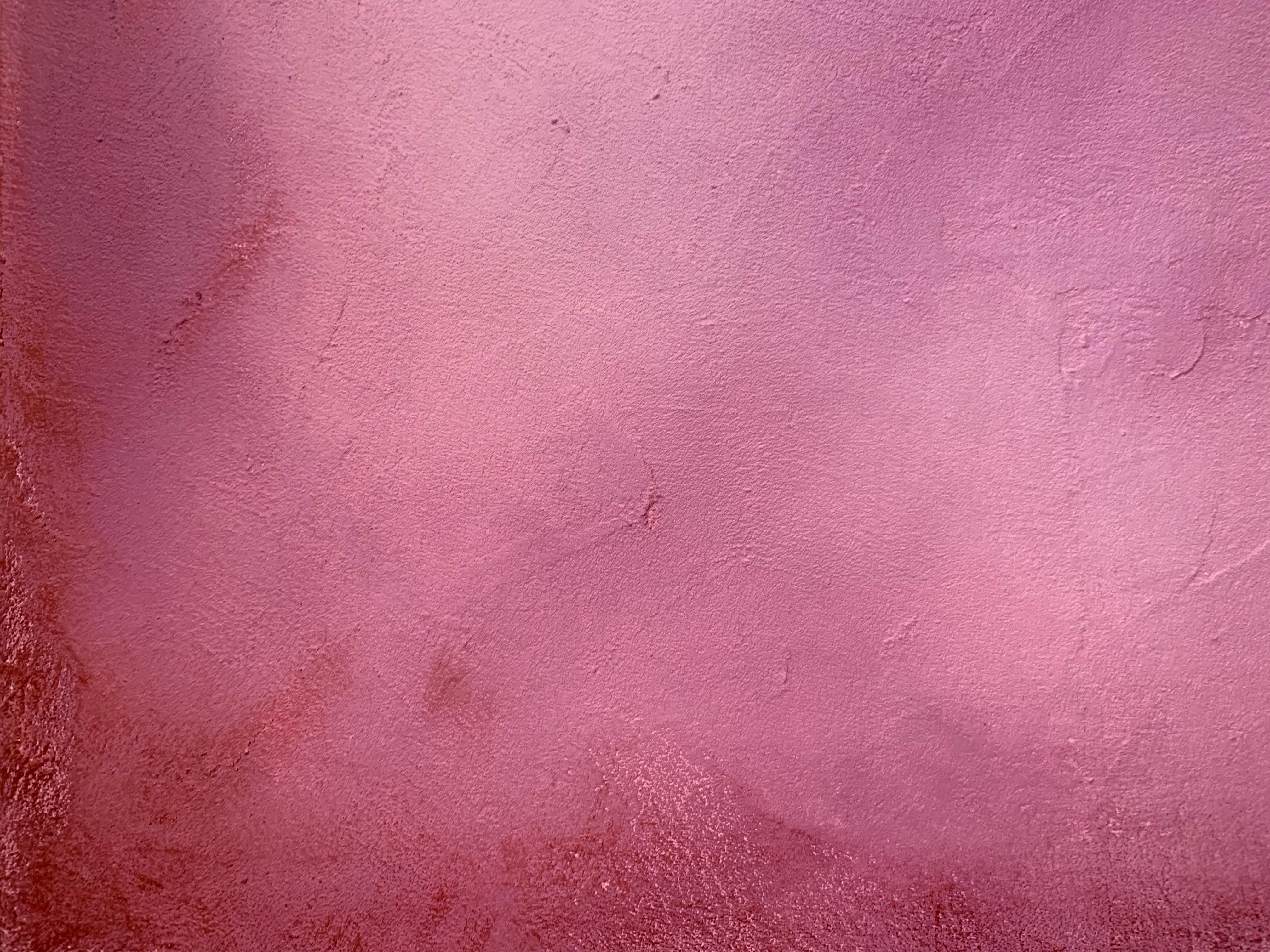 Pink Sand Effect Abstract Textured Painting 6