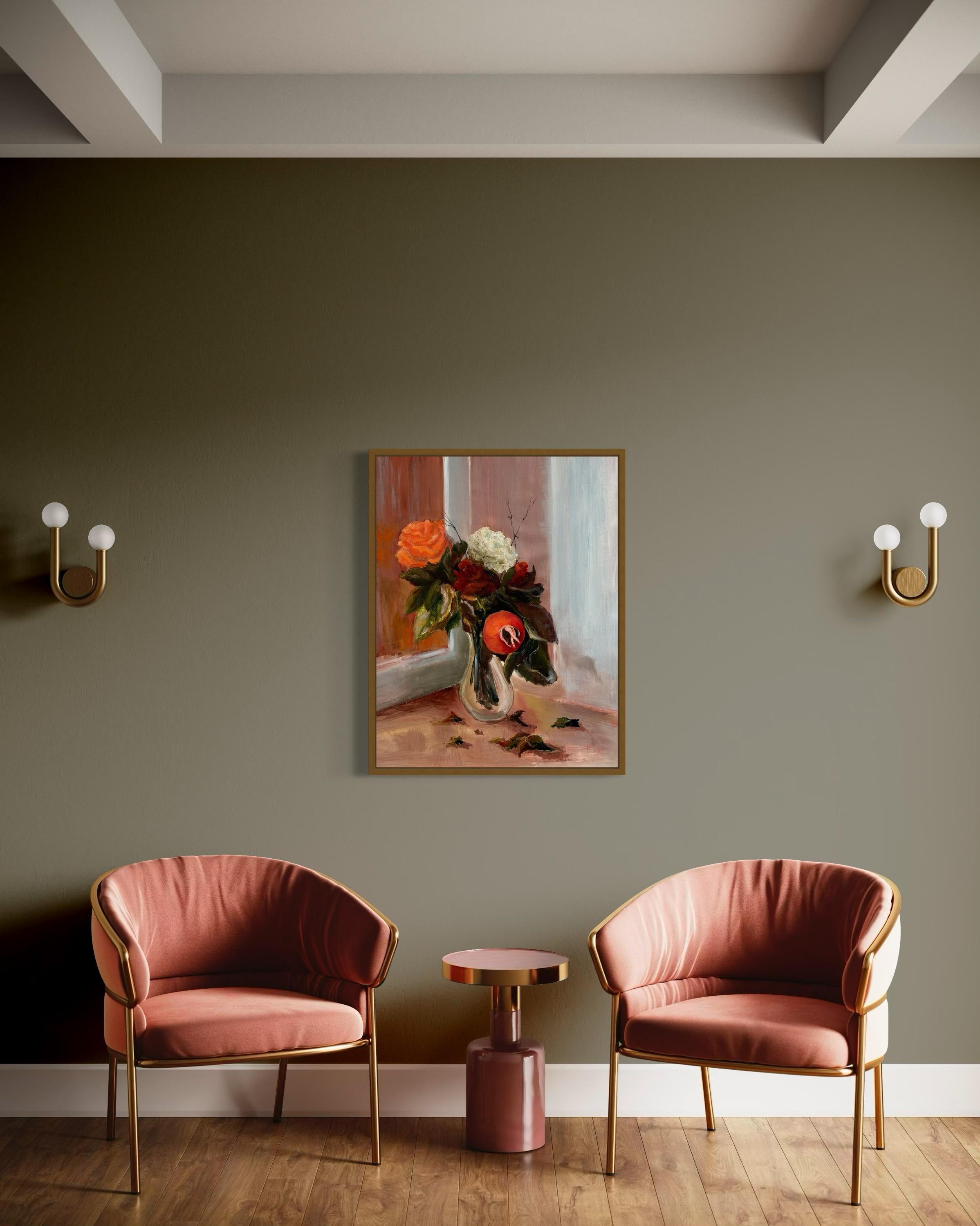 Autumn’s Kiss. Floral  Original paintings For Sale 8