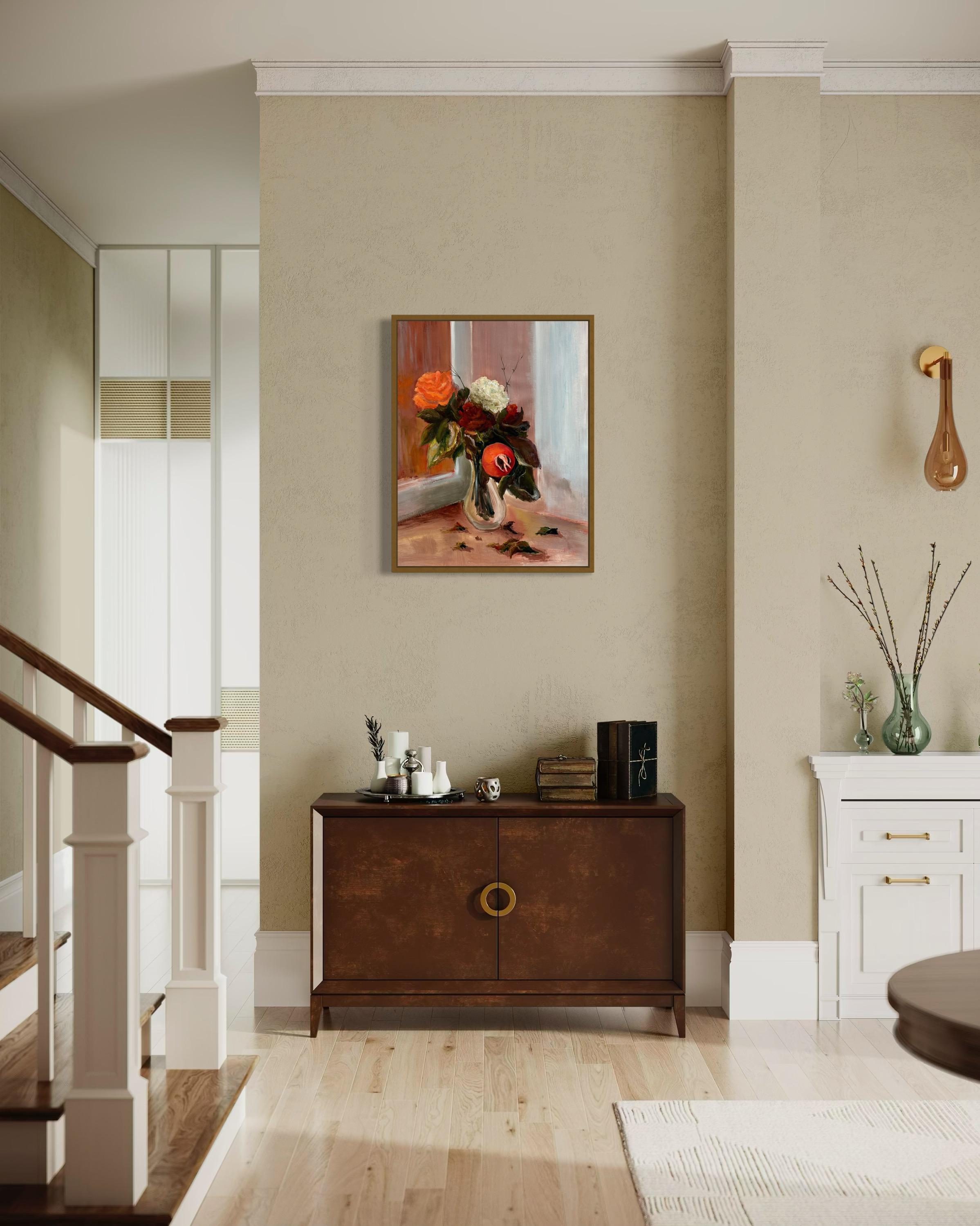Autumn’s Kiss. Floral  Original paintings For Sale 10