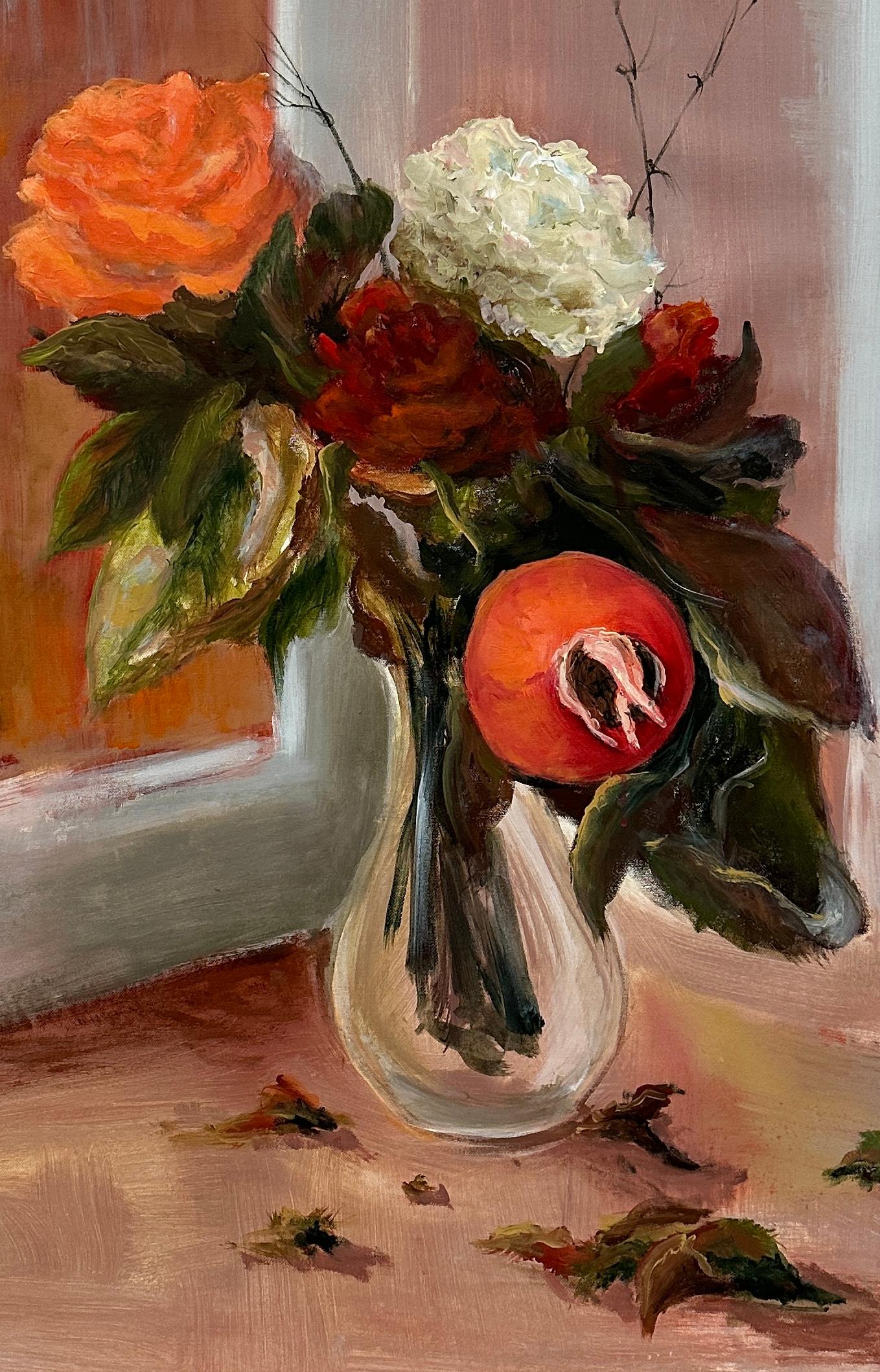 Autumn’s Kiss. Floral  Original paintings - Painting by Iryna Bondar