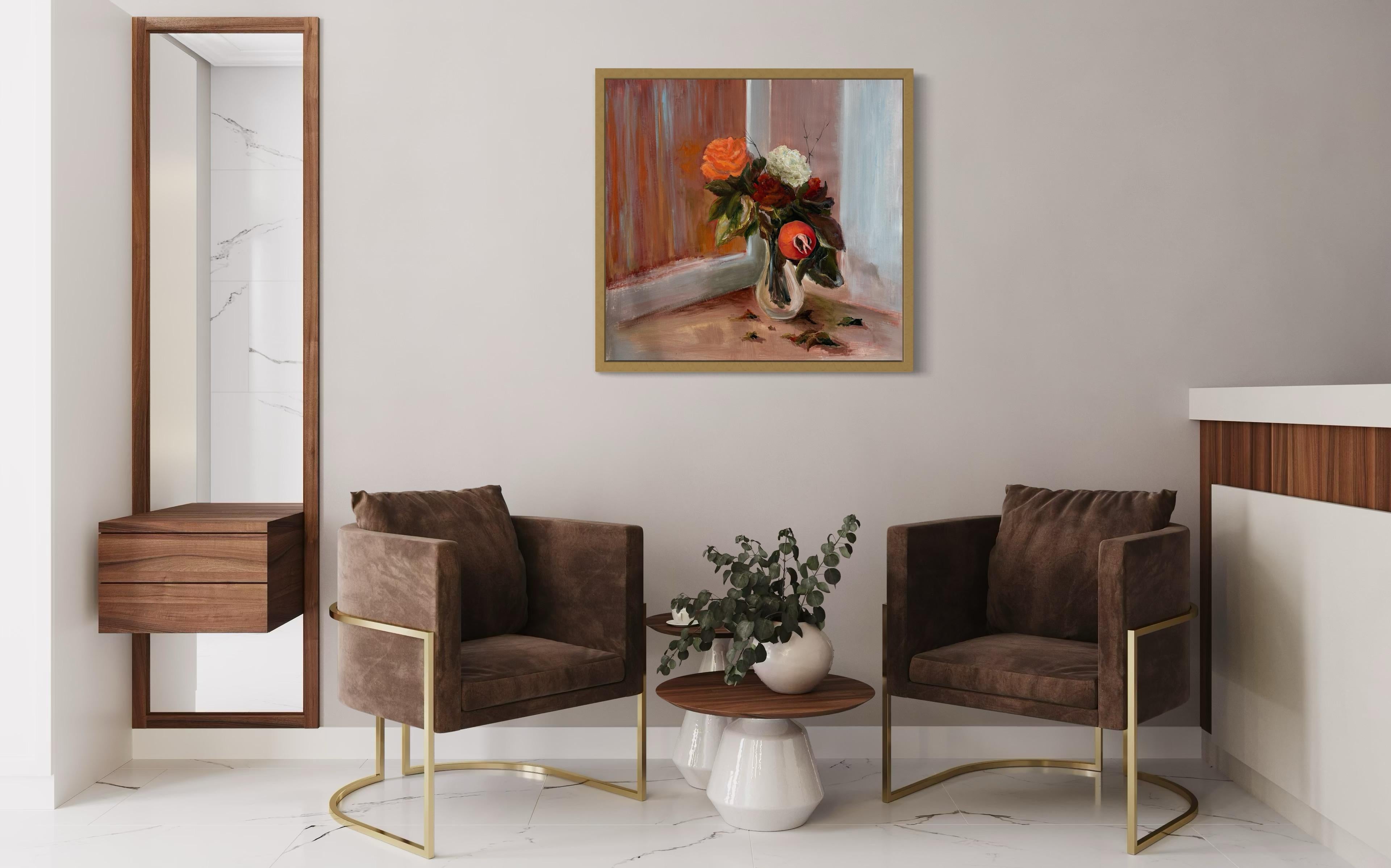 Autumn’s Kiss. Floral  Original paintings - Impressionist Painting by Iryna Bondar