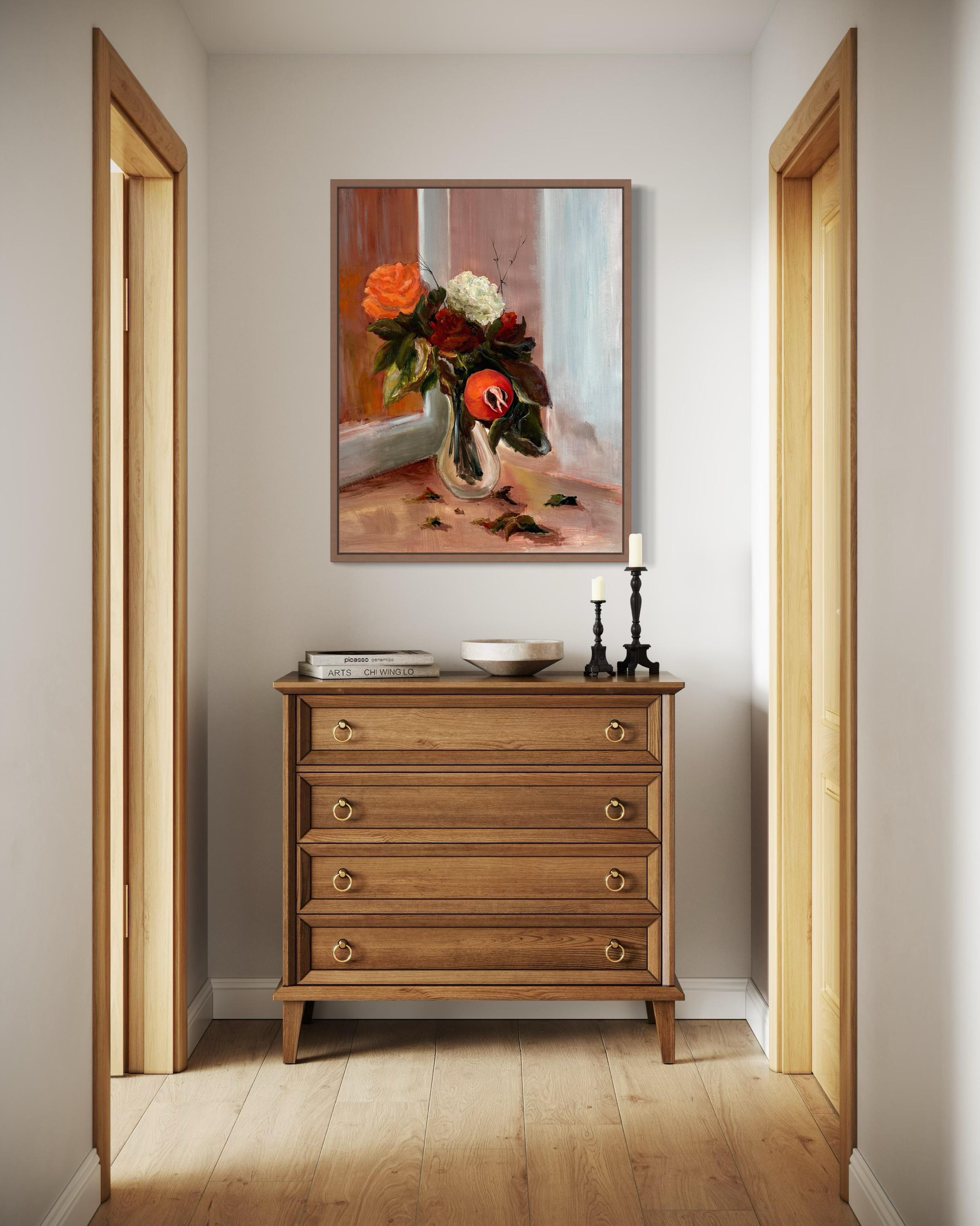 Autumn’s Kiss. Floral  Original paintings For Sale 1