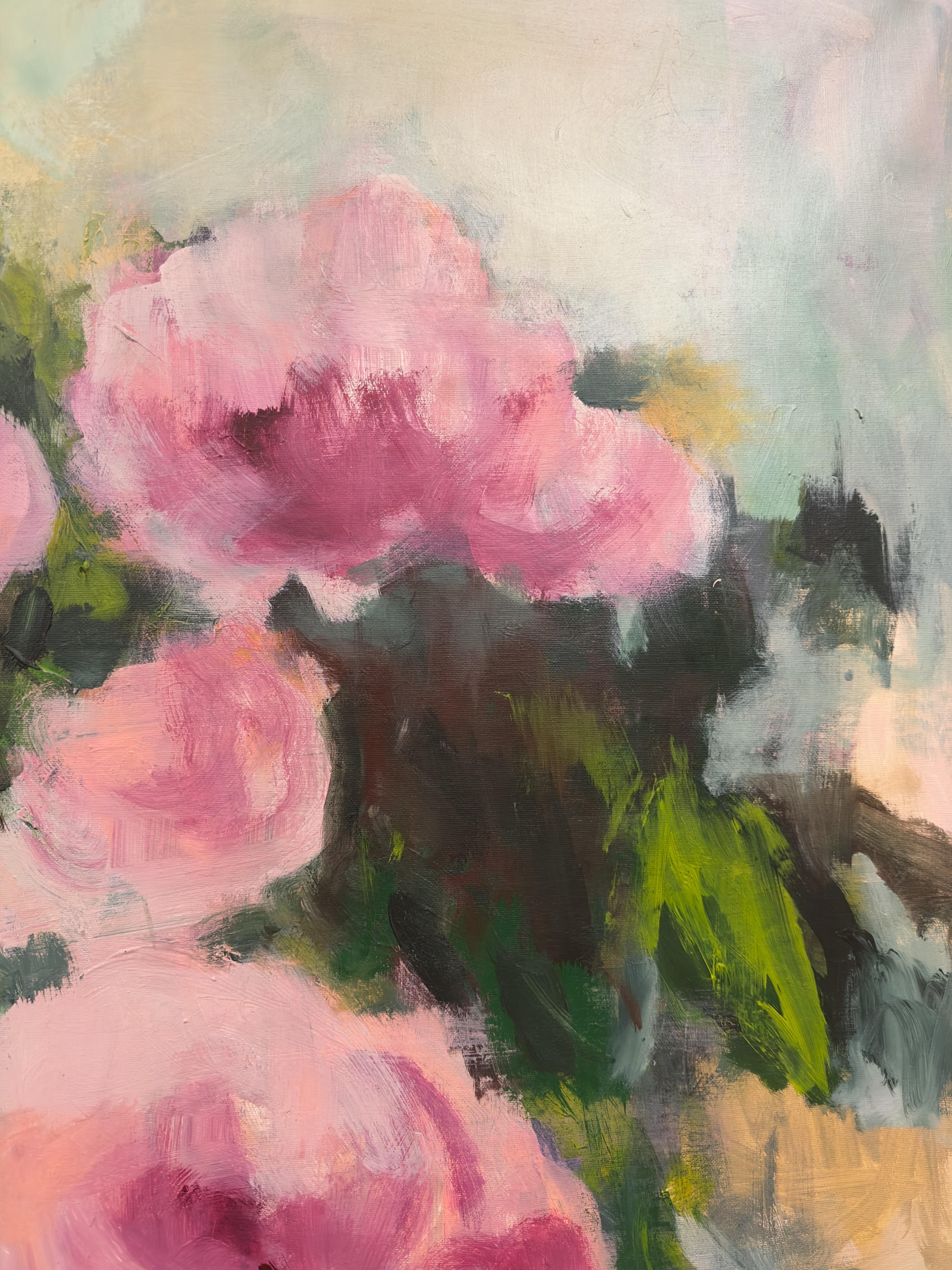 Beginning to shine 2 - Brown Figurative Painting by Iryna Bondar