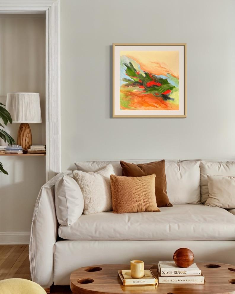 Cactus di Natale - Painting di Iryna Bondar