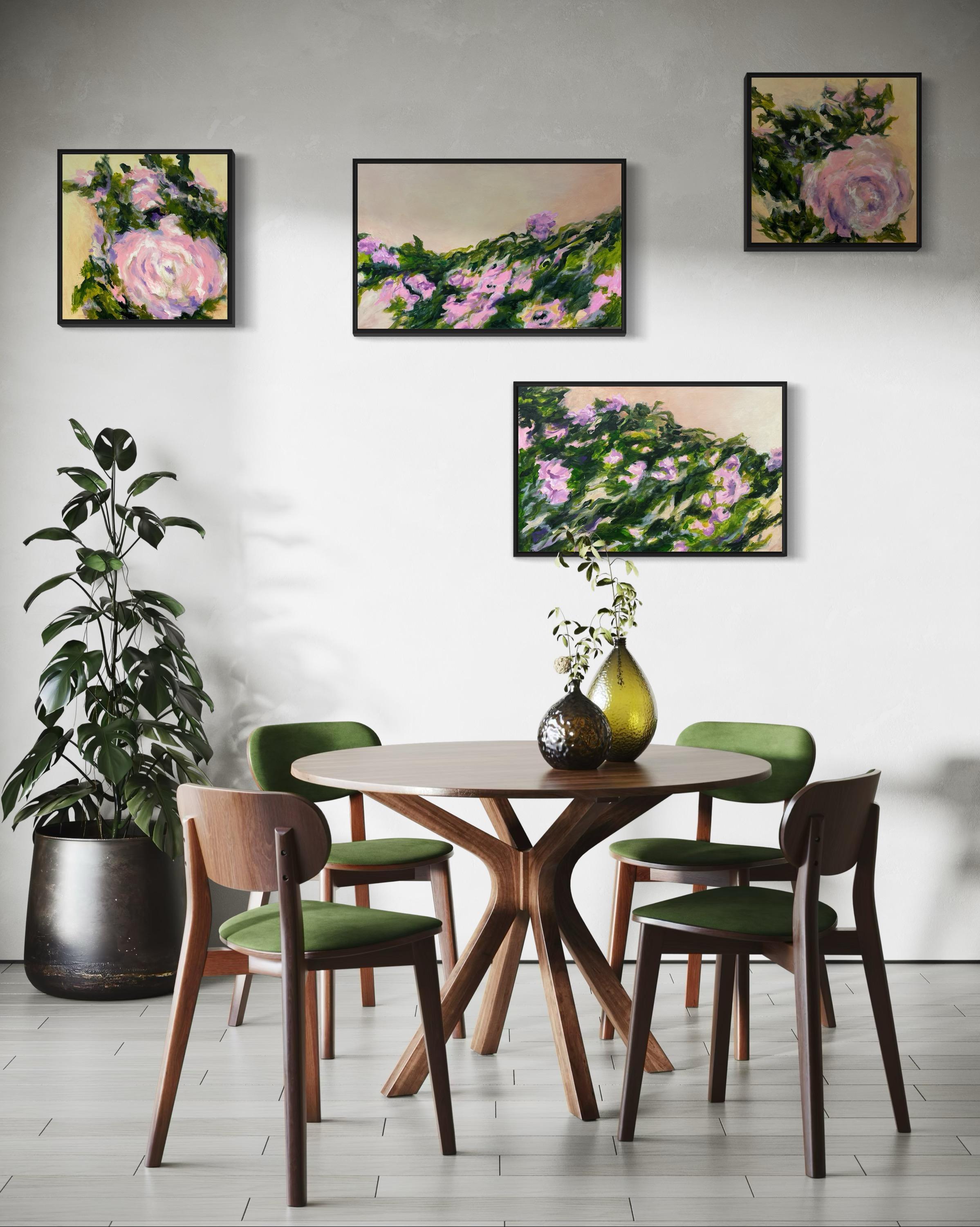 Flores trepadoras. Díptico  de Floral  Pinturas originales en venta 7