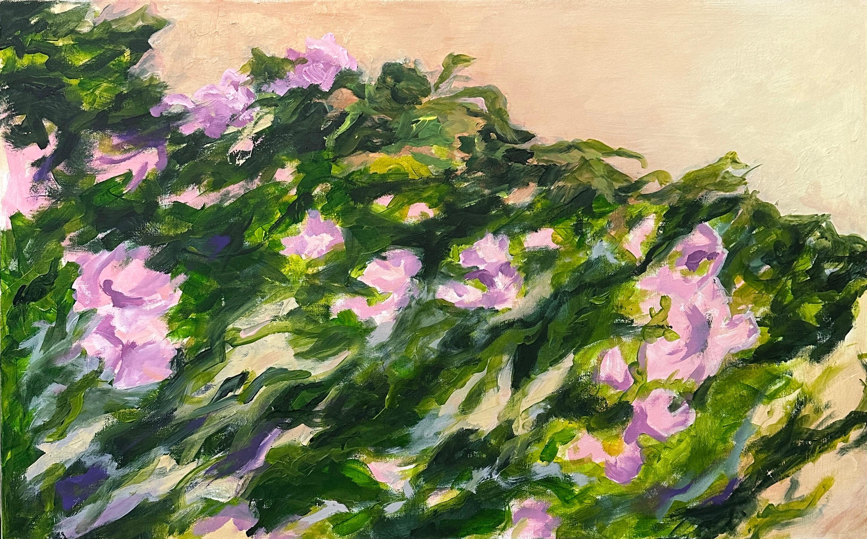 Flores trepadoras. Díptico  de Floral  Pinturas originales - Painting Impresionista de Iryna Bondar