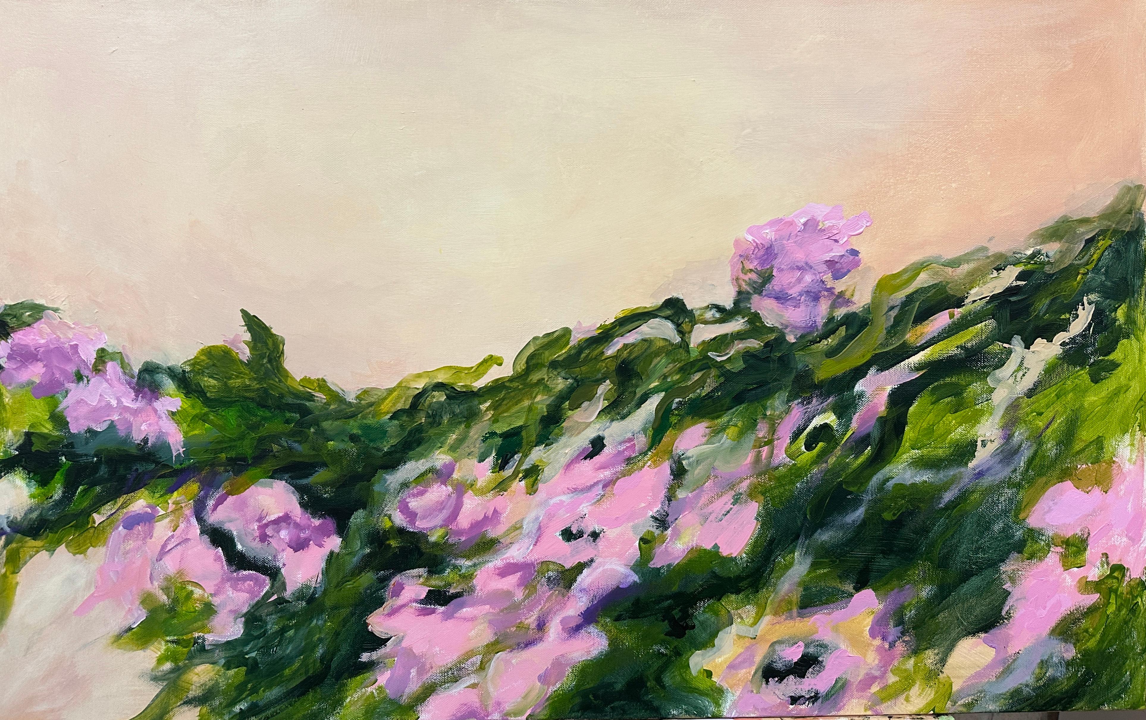 Flores trepadoras. Díptico  de Floral  Pinturas originales en venta 1