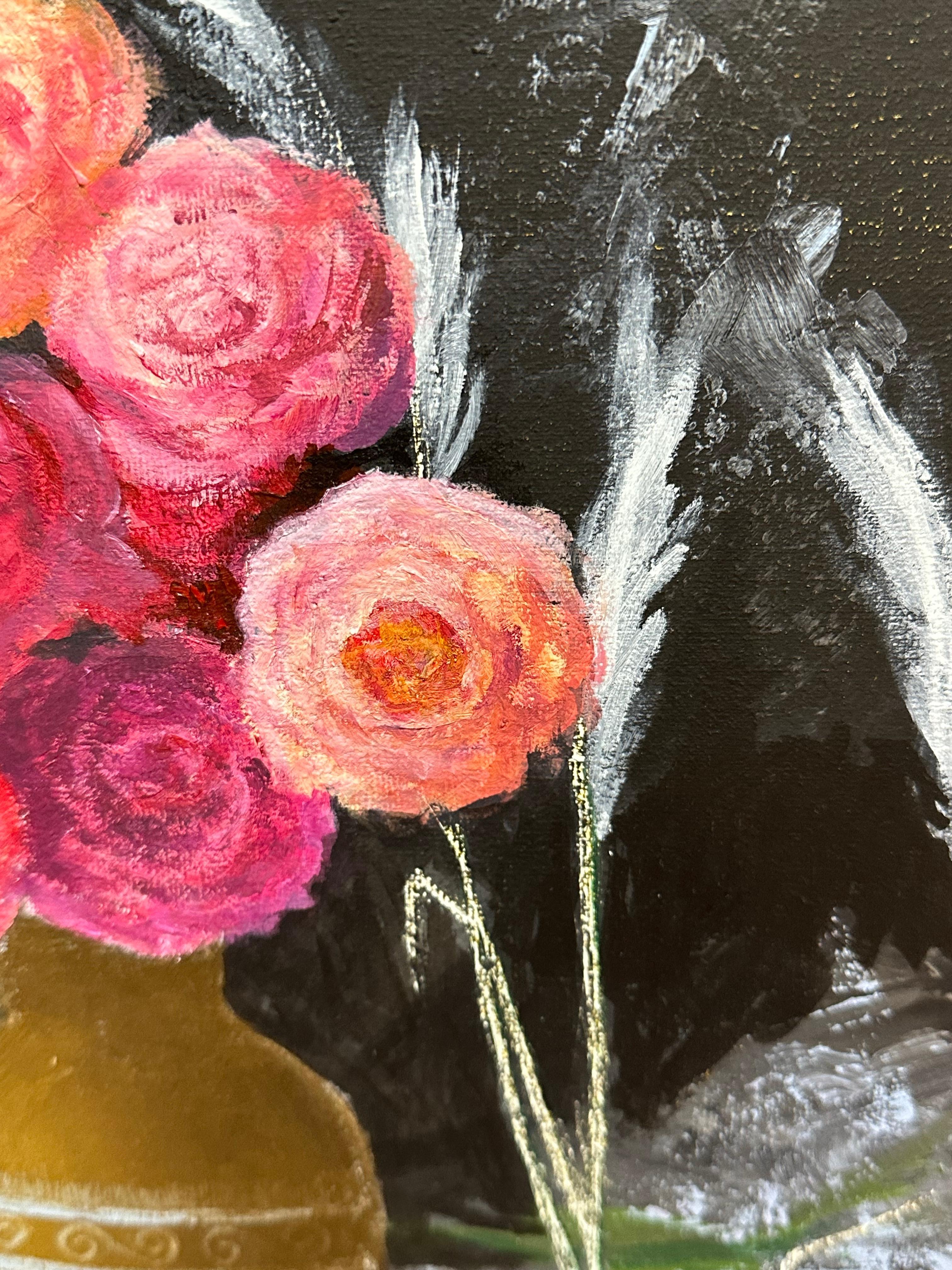 Copper Vessels - Abstract Painting by Iryna Bondar