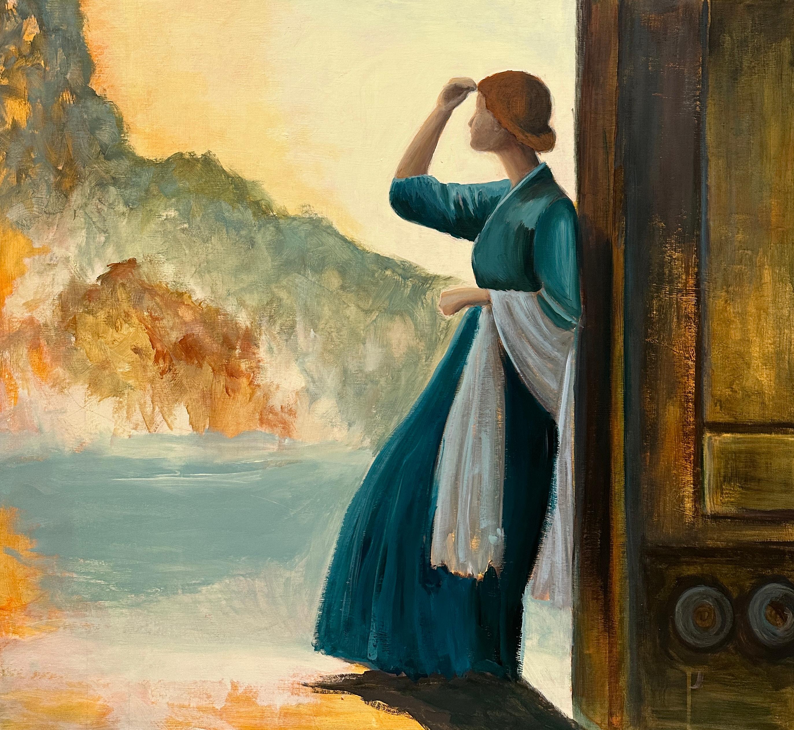 Landscape Painting de Iryna Bondar - Espera interminable. Pintura original