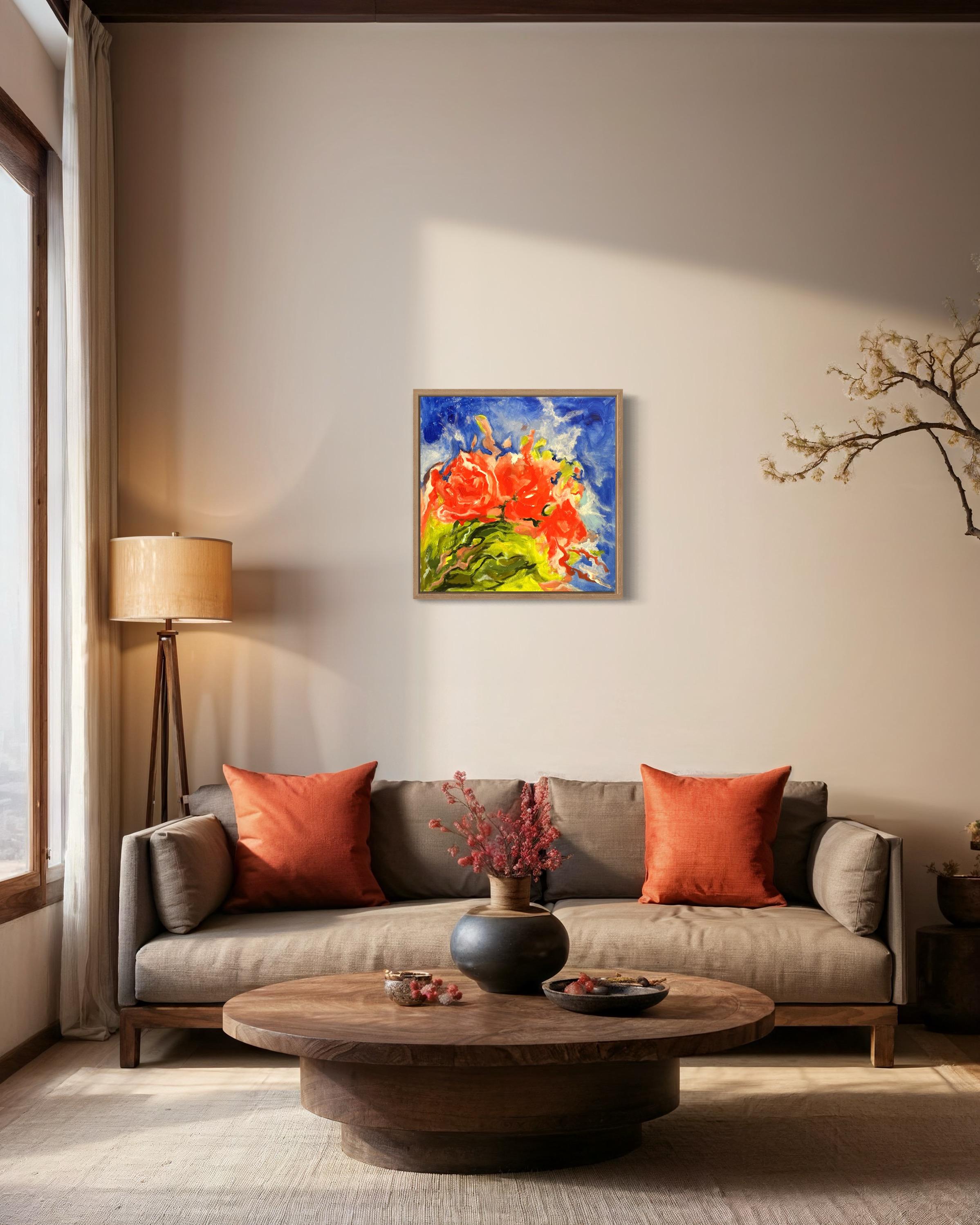 Blitzlicht (Braun), Abstract Painting, von Iryna Bondar
