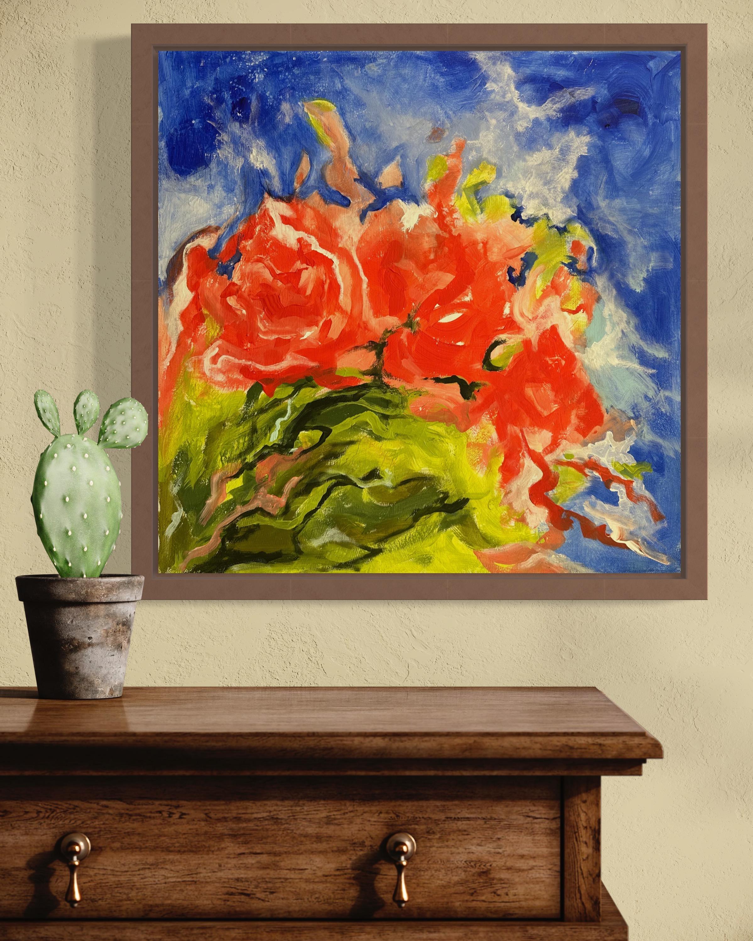 Iryna Bondar Abstract Painting – Blitzlicht