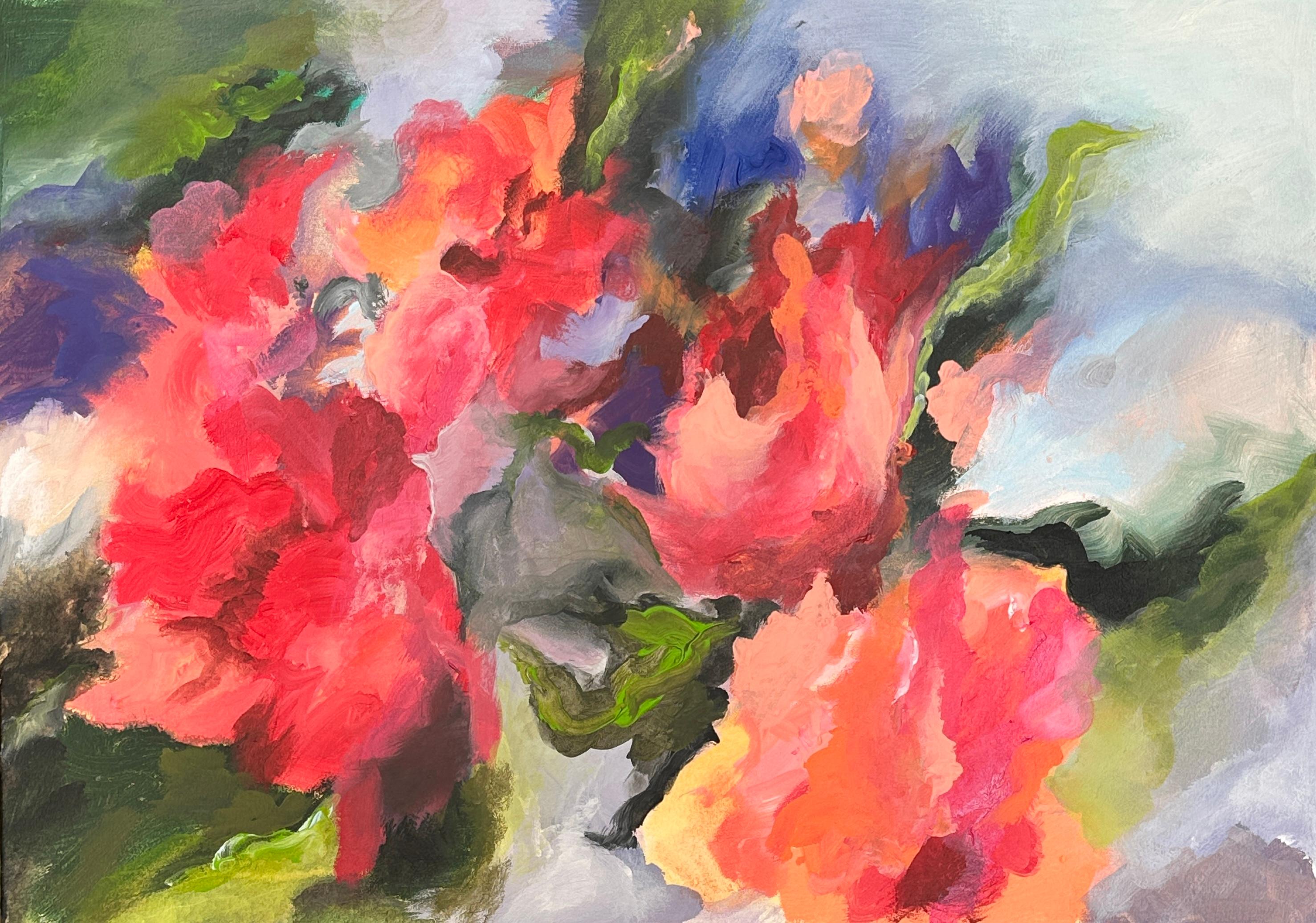 Figurative Painting de Iryna Bondar - Fucsia