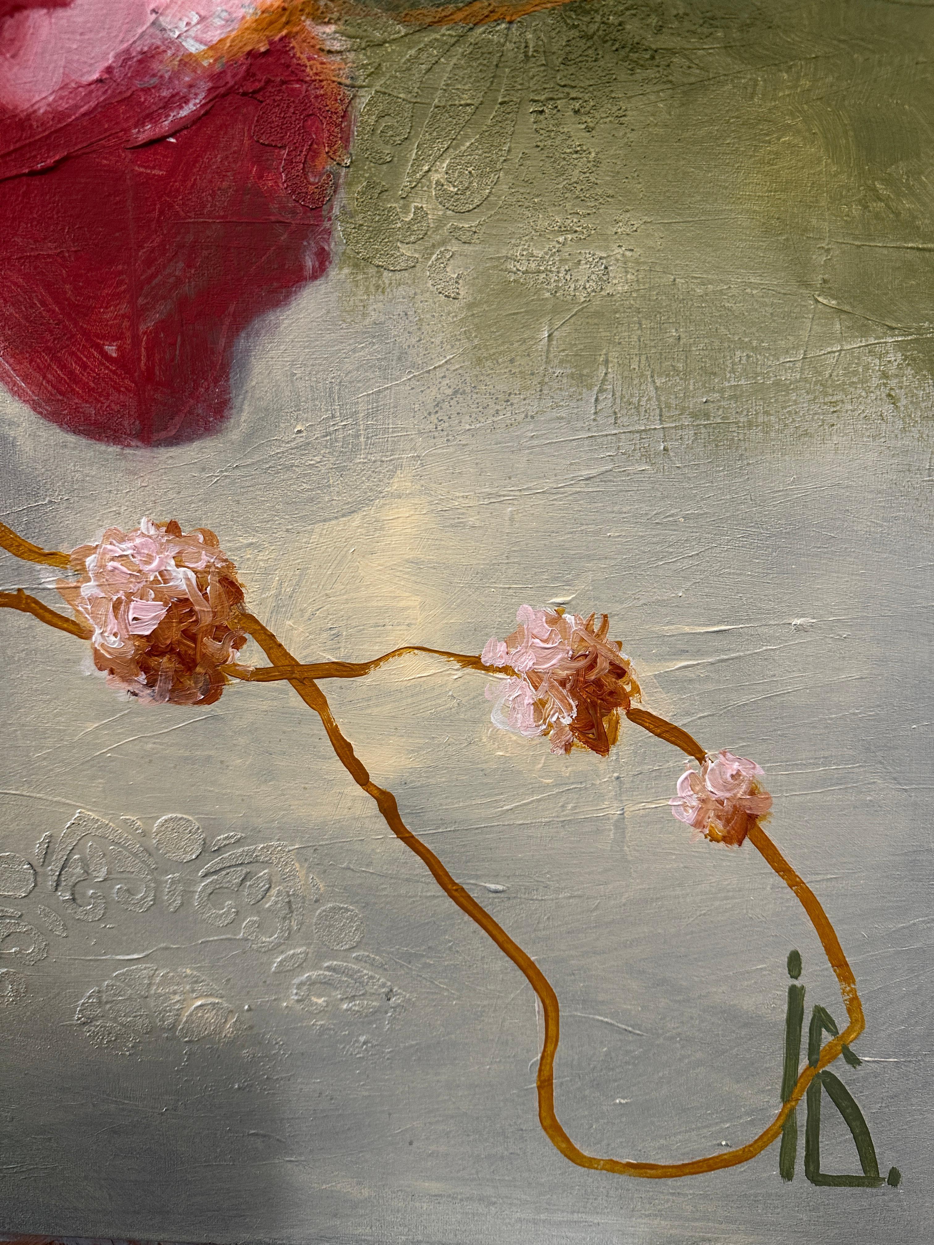 Golden Thread - Contemporary Painting by Iryna Bondar