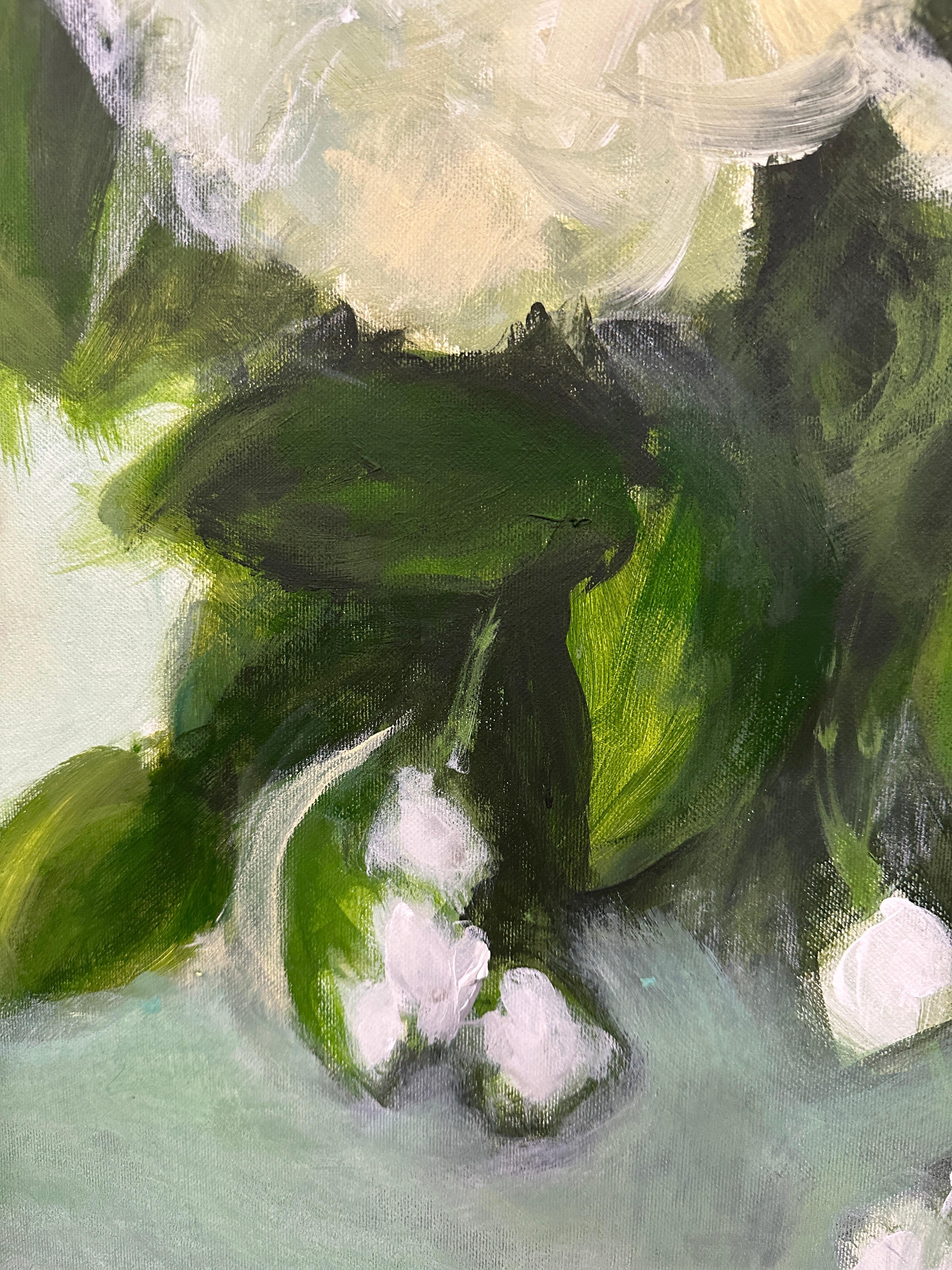 Ortensie  Quadri originali floreali - Still-Life Painting Marrone di Iryna Bondar
