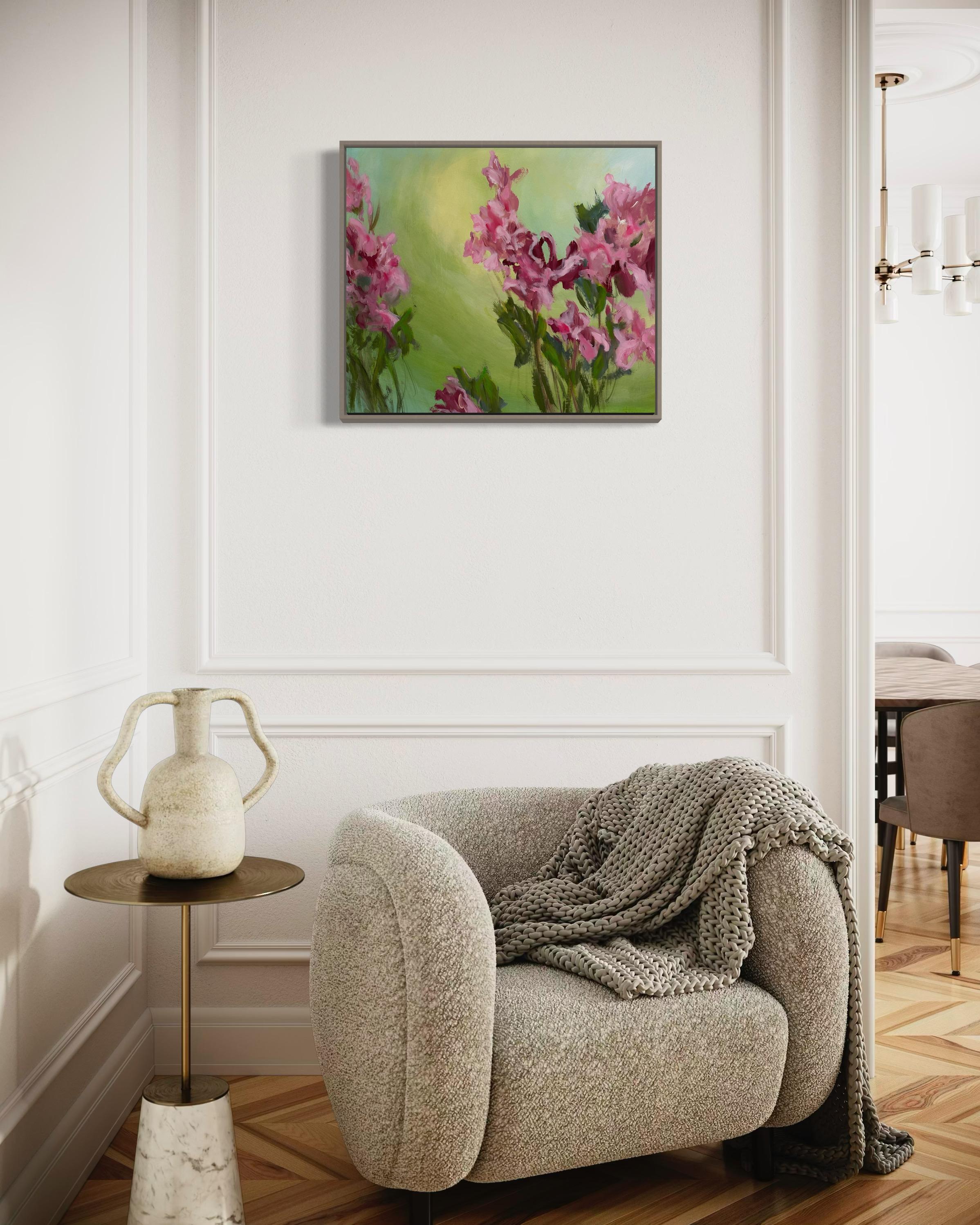 Iris   Peintures florales originales en vente 6