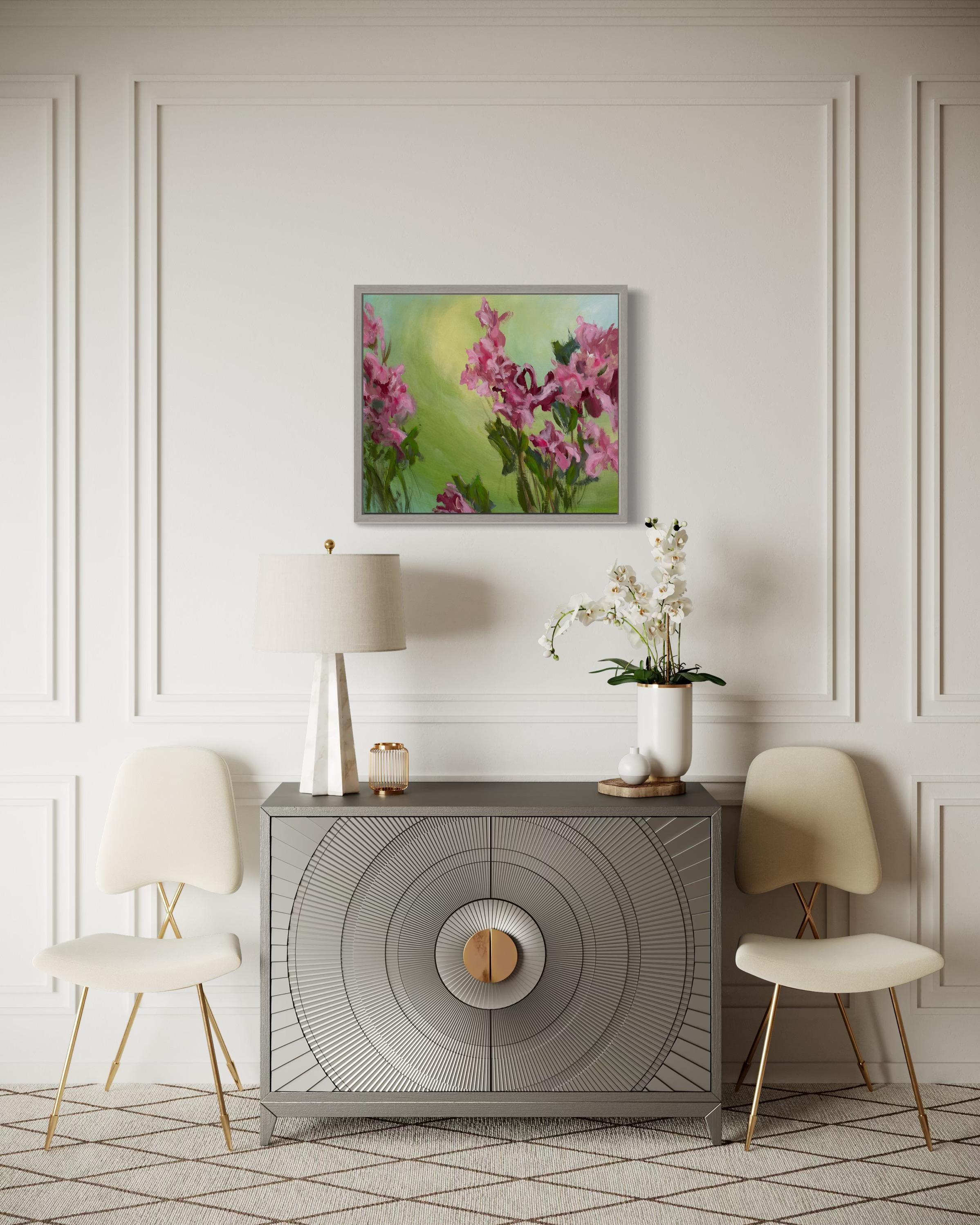 Iris   Peintures florales originales en vente 7