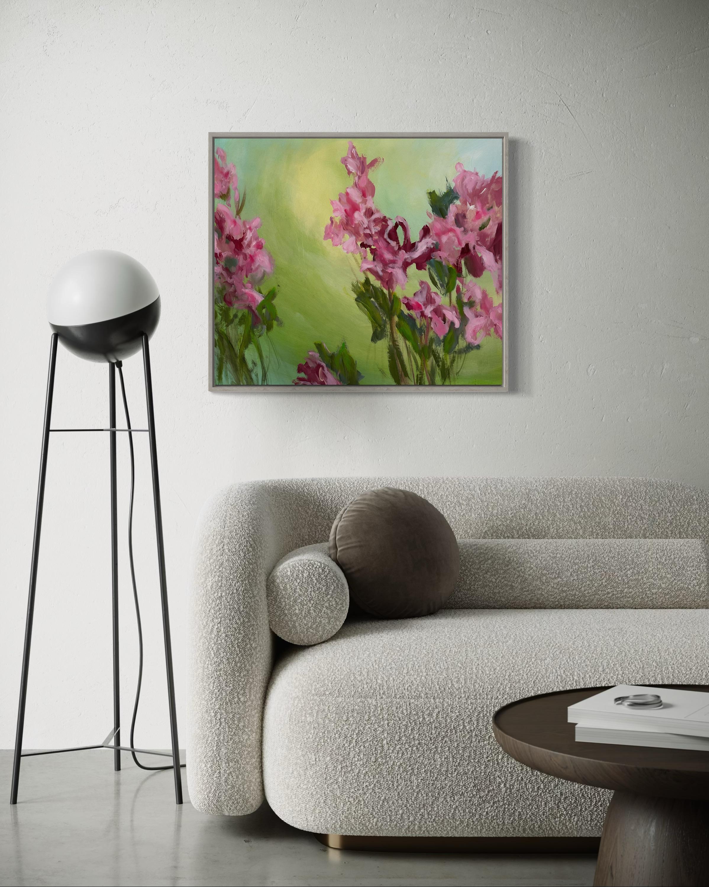 Iris   Peintures florales originales en vente 2