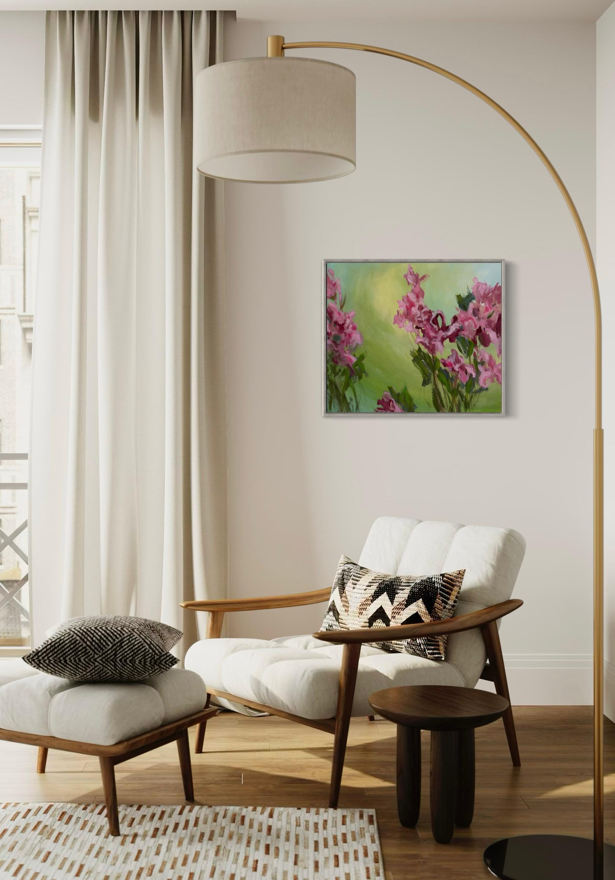 Iris   Peintures florales originales en vente 4