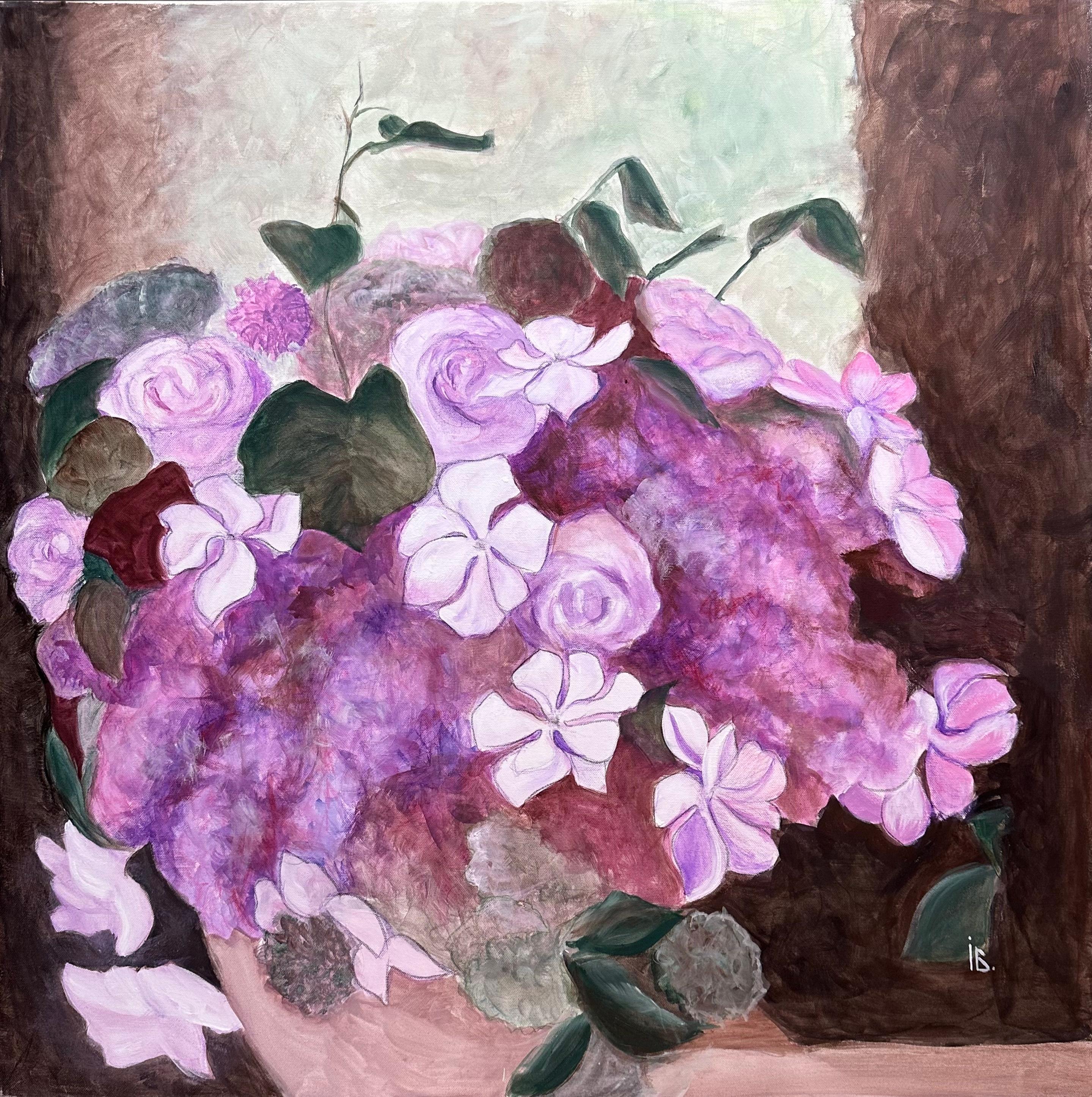 Iryna Bondar Landscape Painting - Lilac Pot