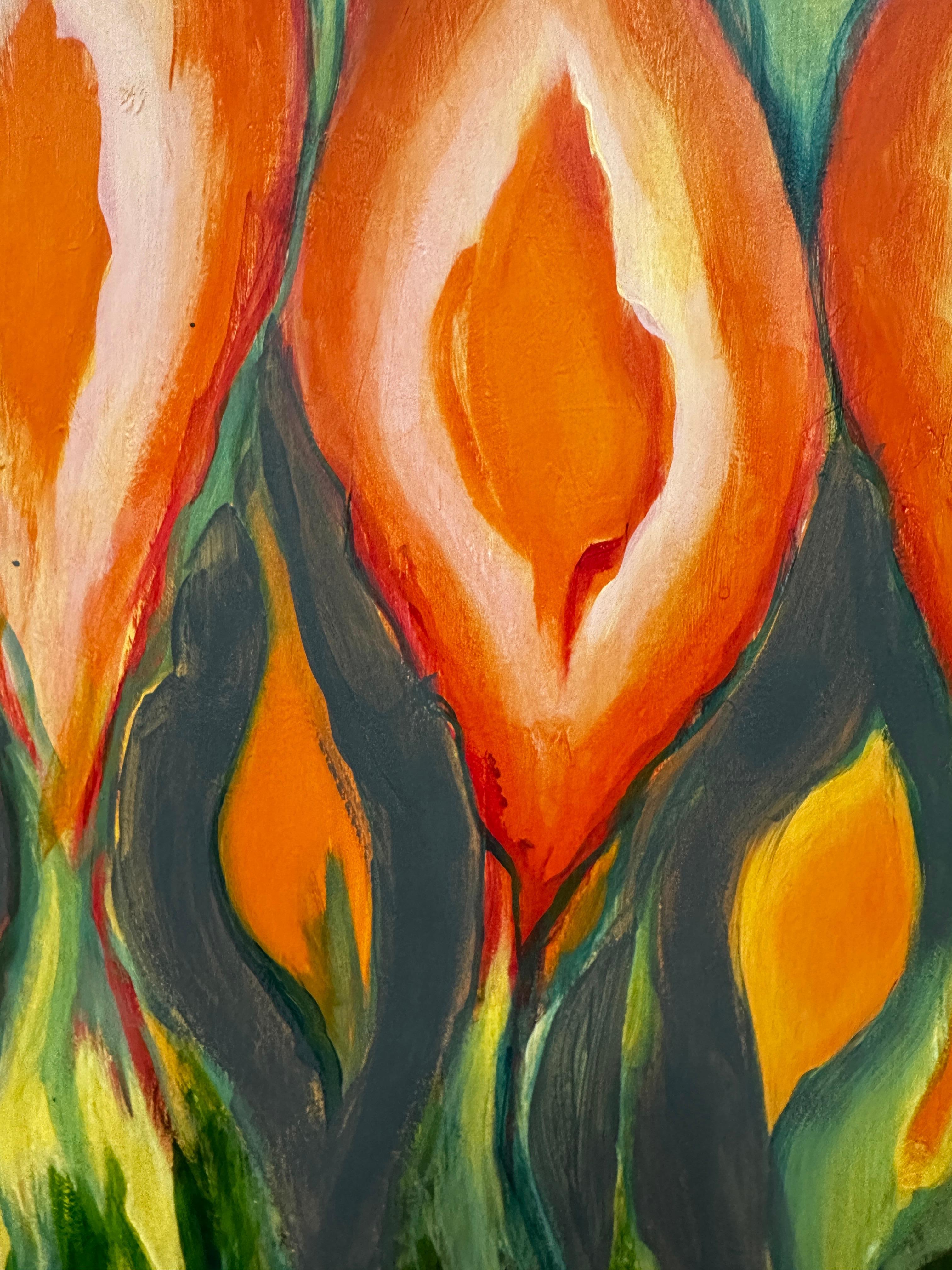 Recuerdos. La vieja alfombra - Painting Contemporáneo de Iryna Bondar