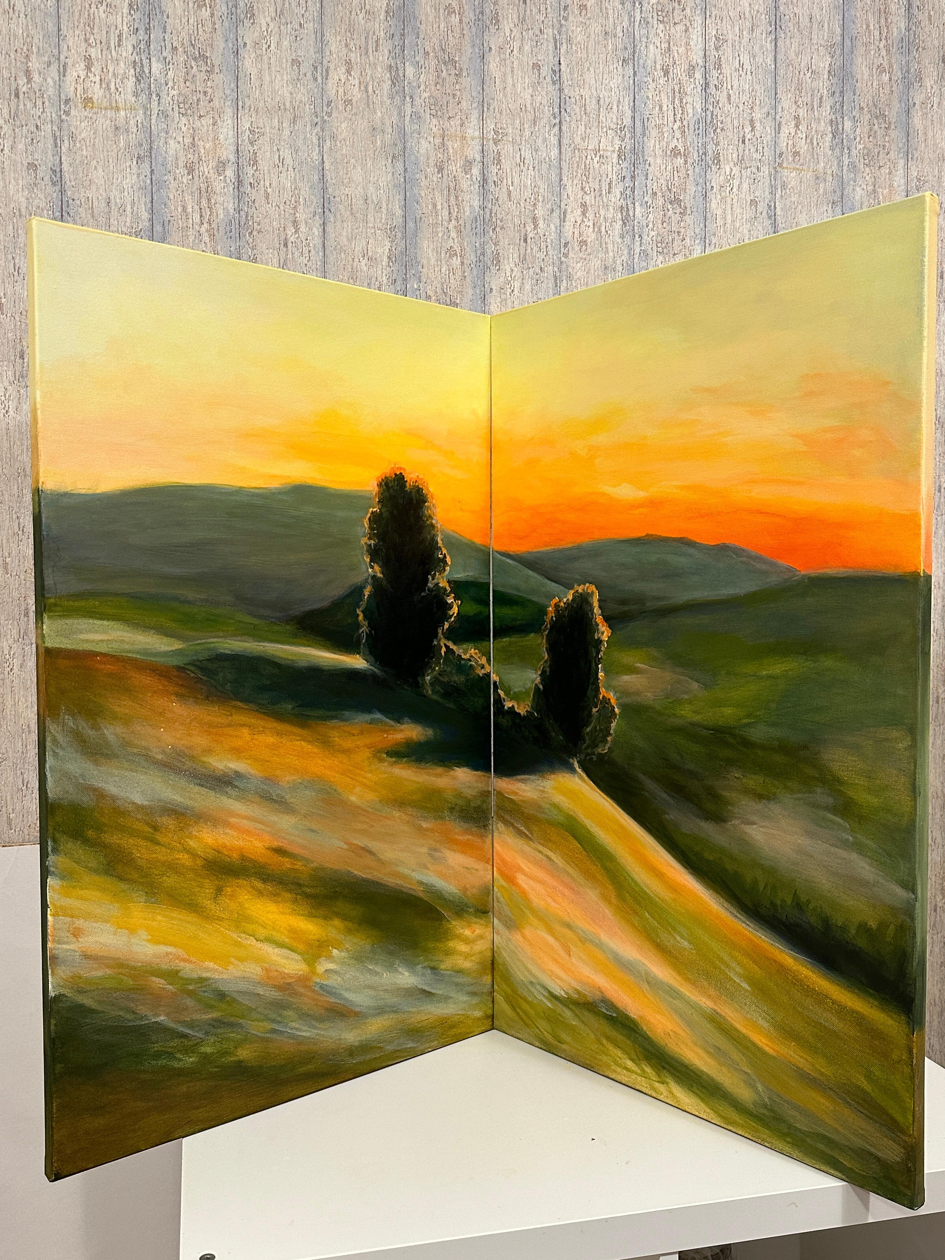Morgenkühle – Painting von Iryna Bondar