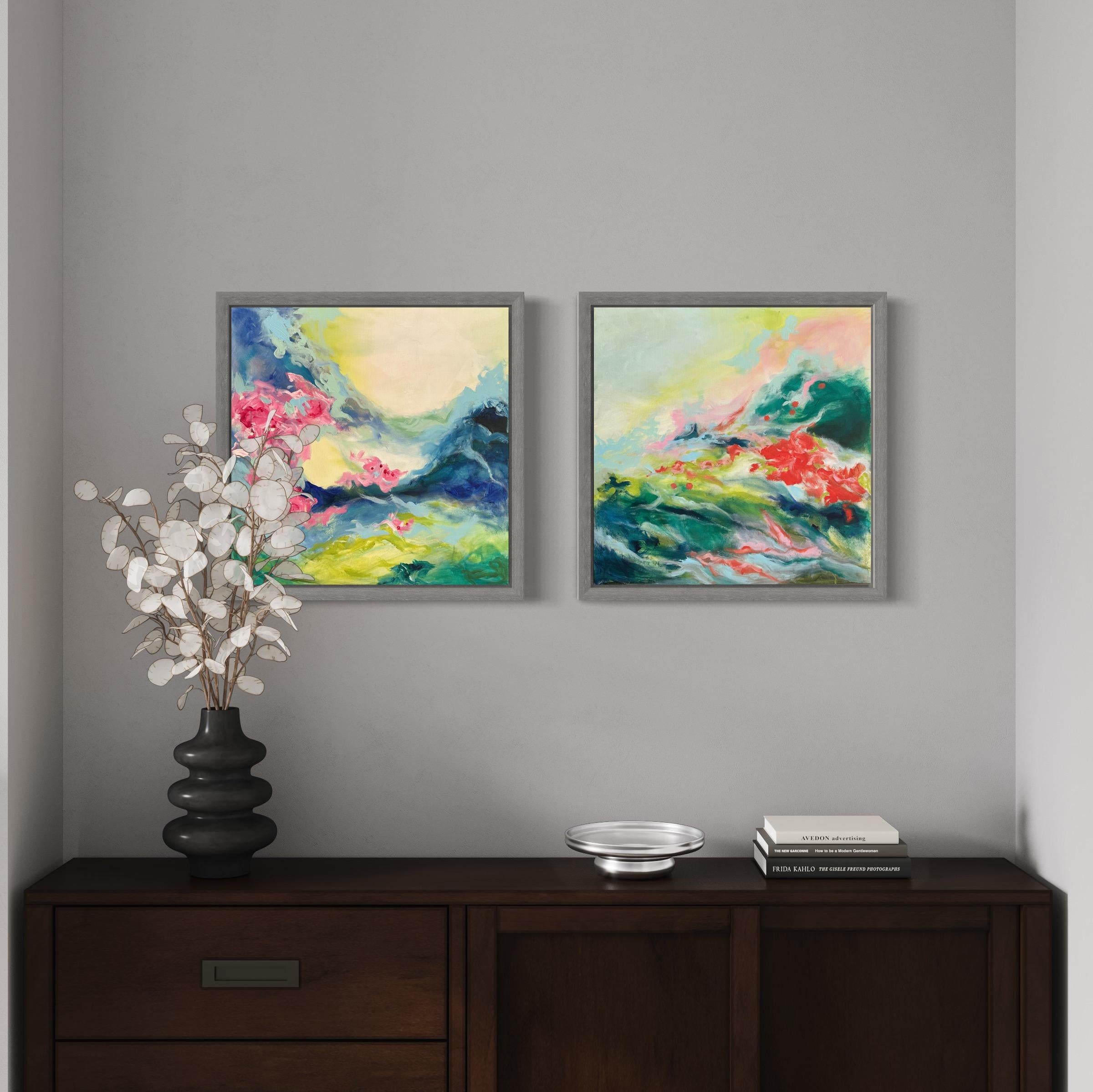 Neptune's Realm - Abstract Painting by Iryna Bondar