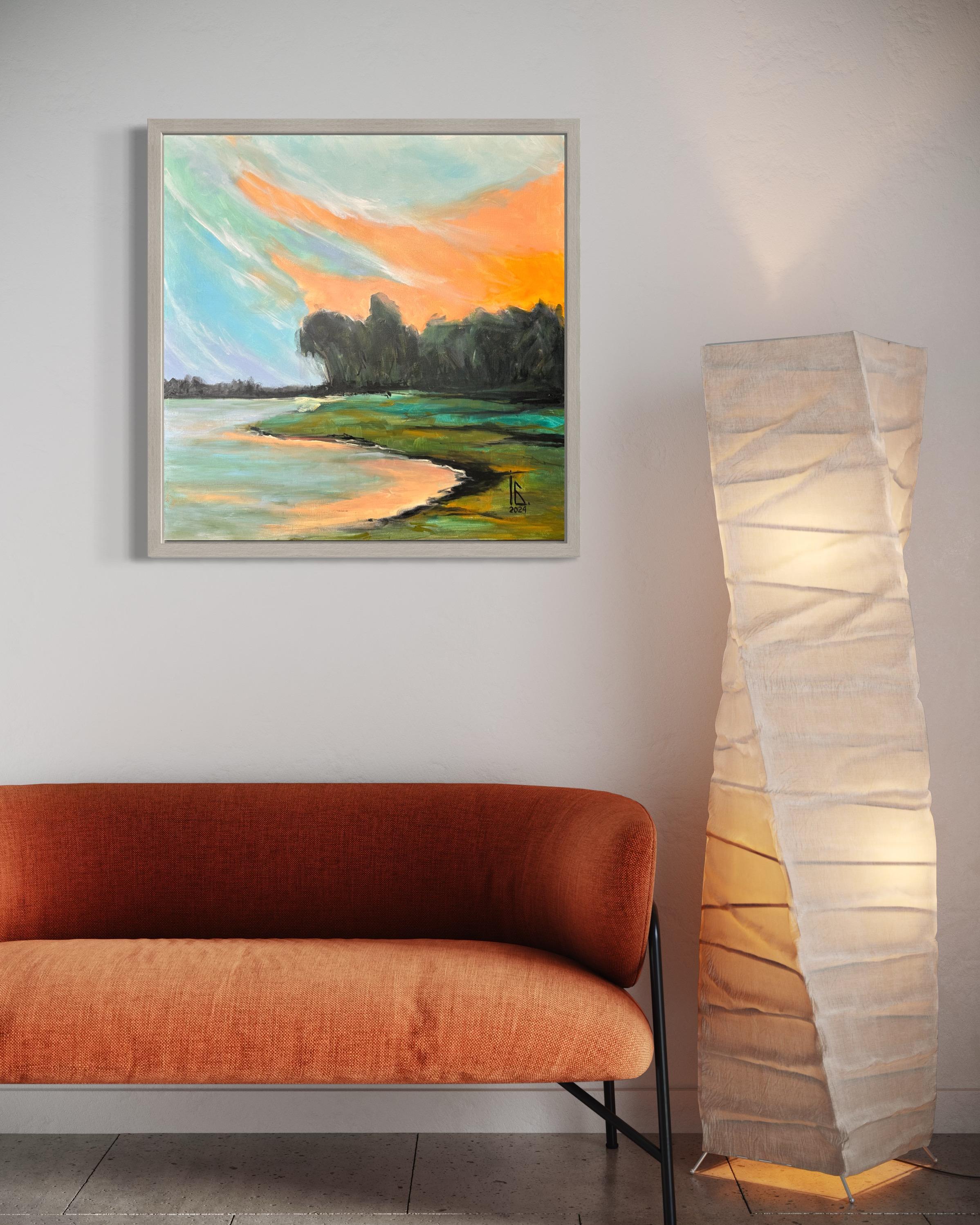 On the other side - Abstract Painting by Iryna Bondar
