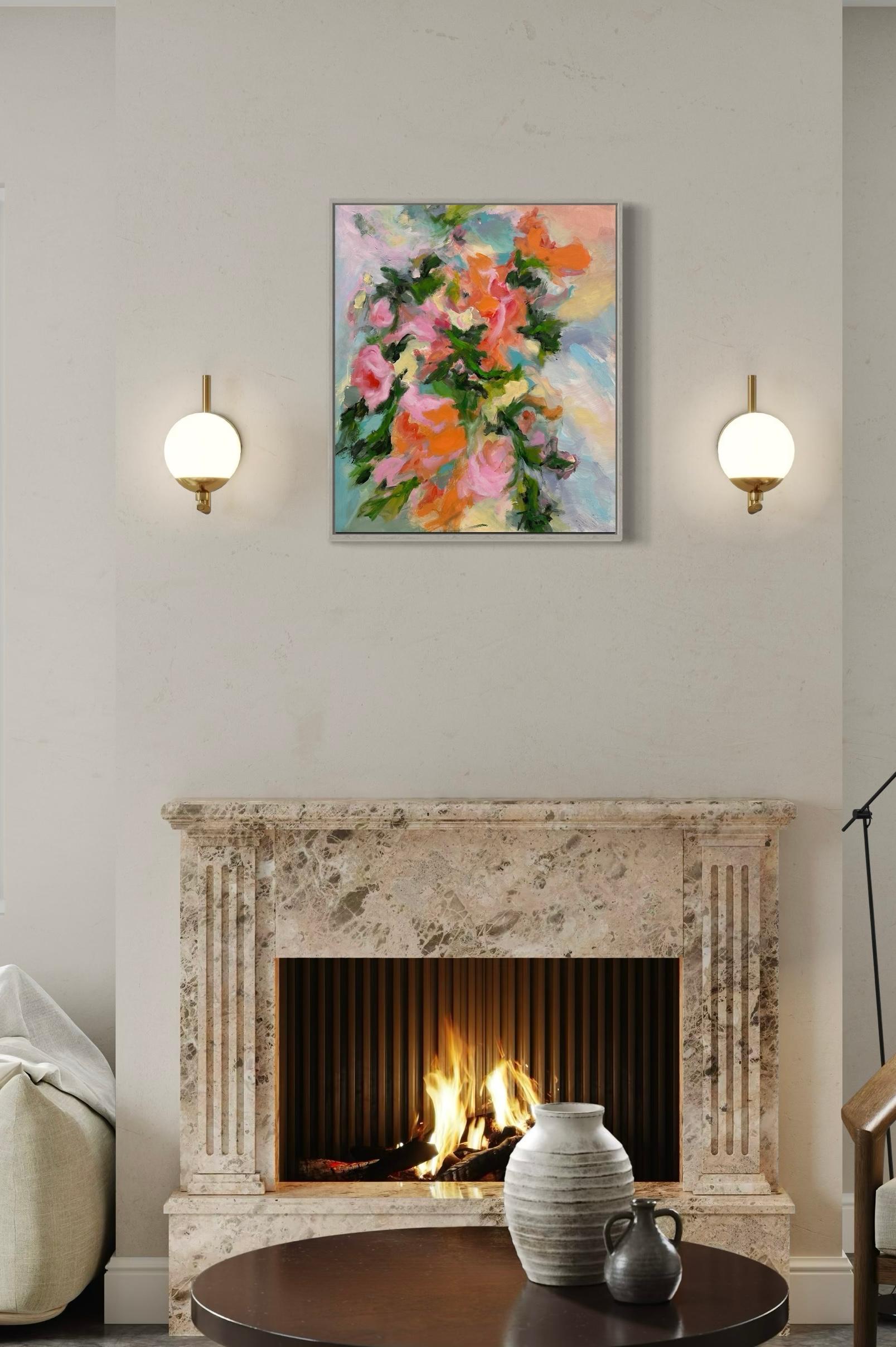 Pink Mood.   Floral Original paintings For Sale 5