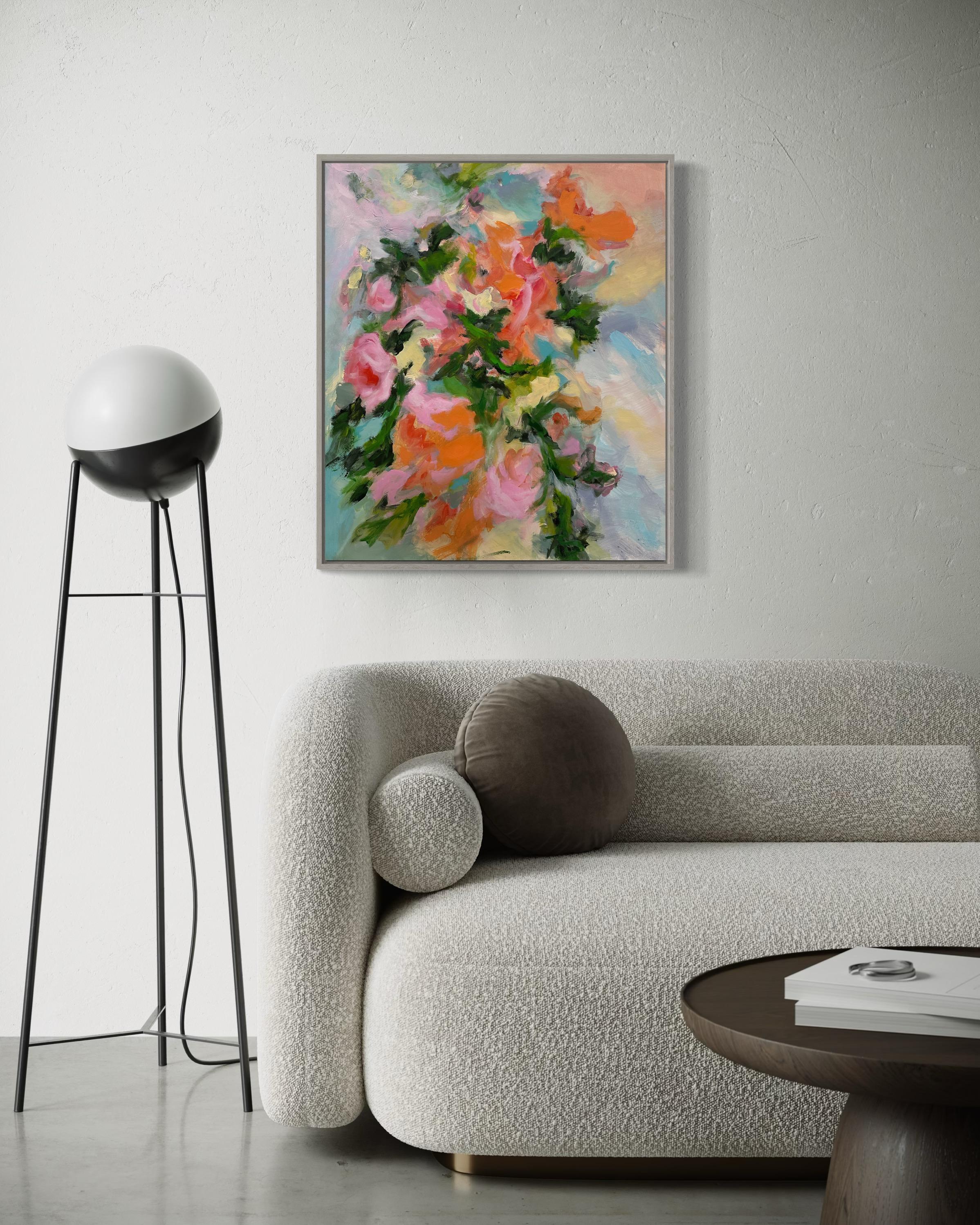 Pink Mood.   Floral Original paintings For Sale 6