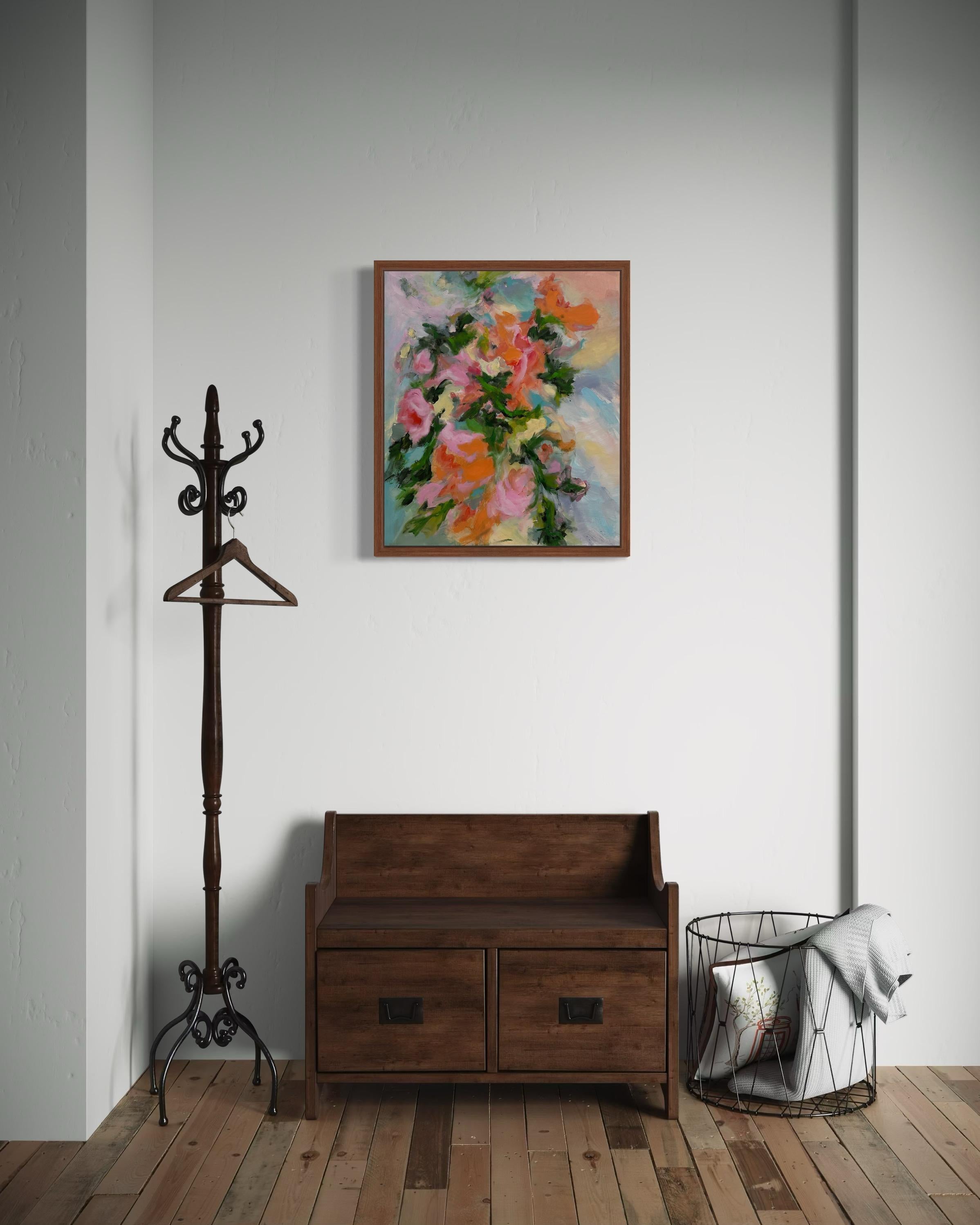 Pink Mood.   Floral Original paintings For Sale 7